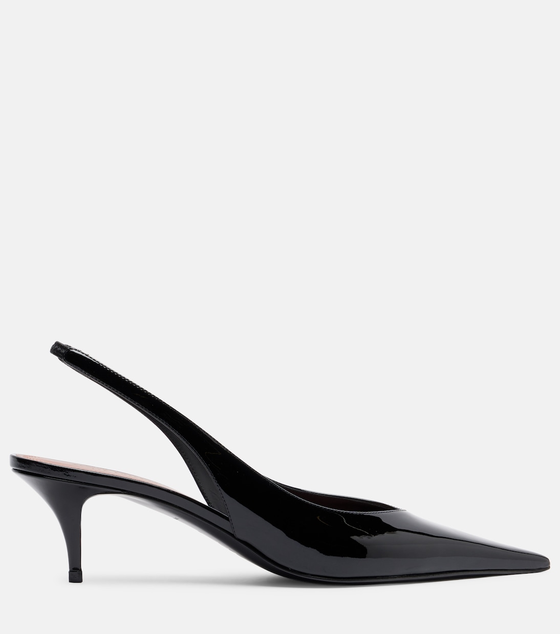 Anok 55 patent leather slingback pumps | Amina Muaddi