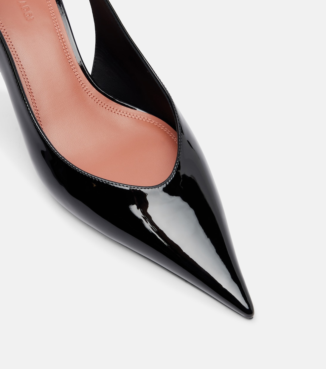 Anok 55 patent leather slingback pumps | Amina Muaddi
