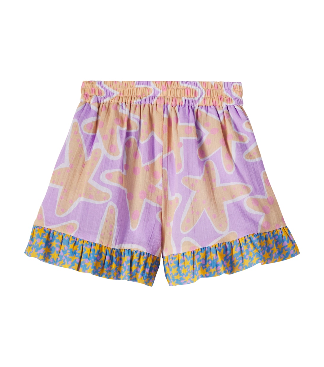 Ruffled printed cotton shorts | Stella McCartney Kids
