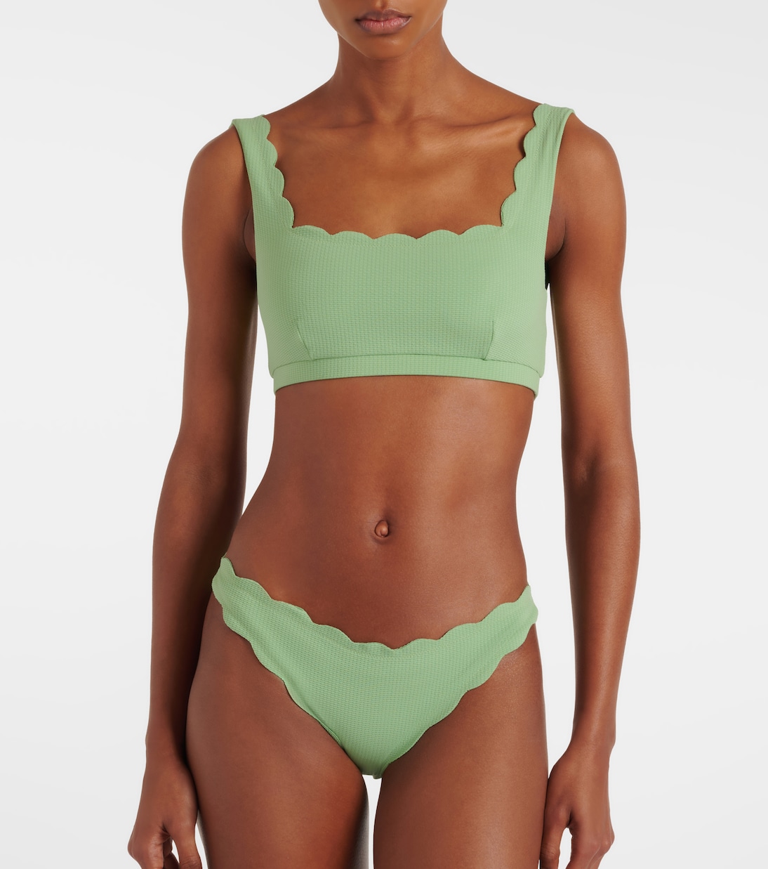 Palm Springs scalloped bikini top | Marysia