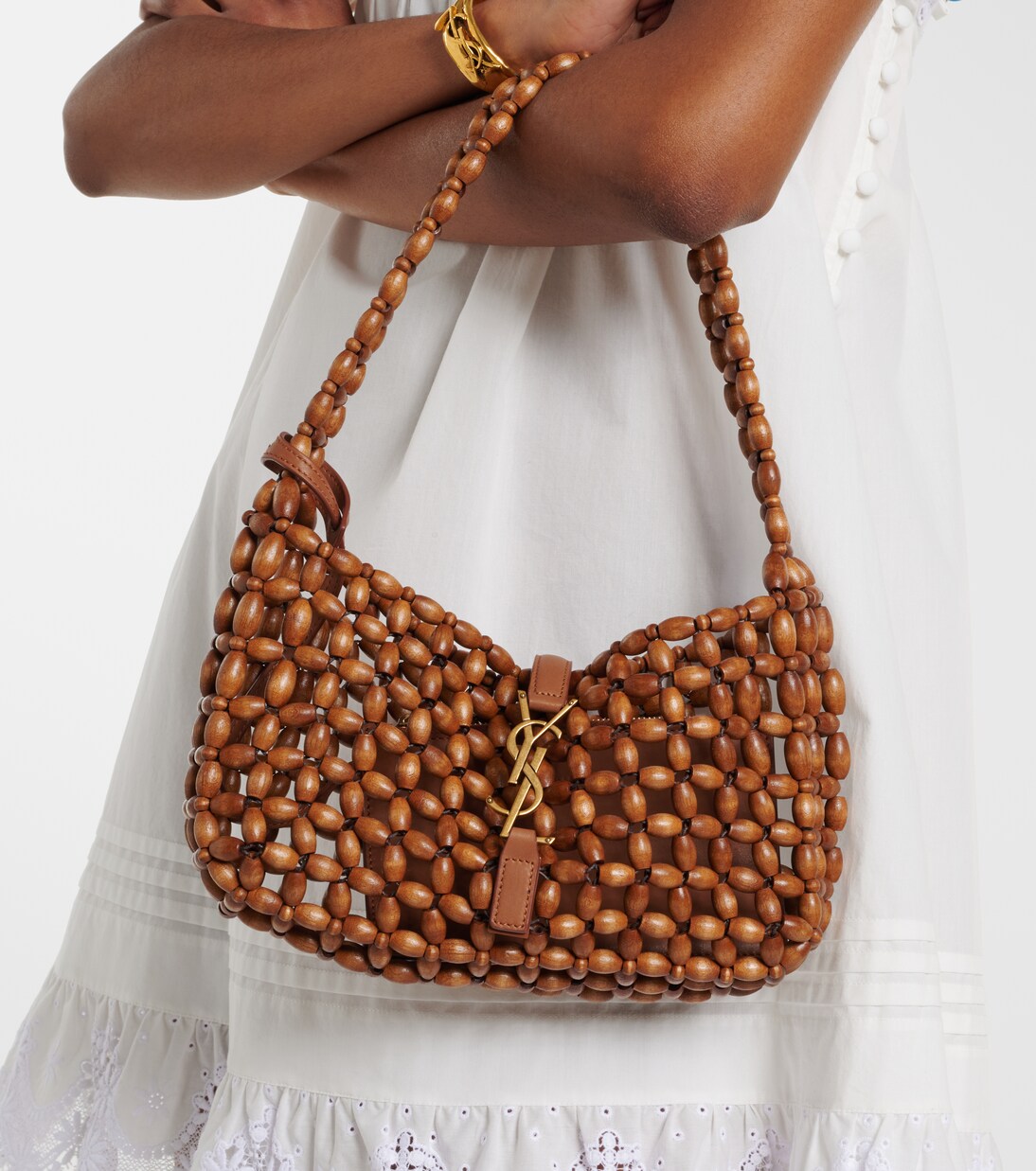 Le 5 à 7 Mini beaded shoulder bag | Saint Laurent