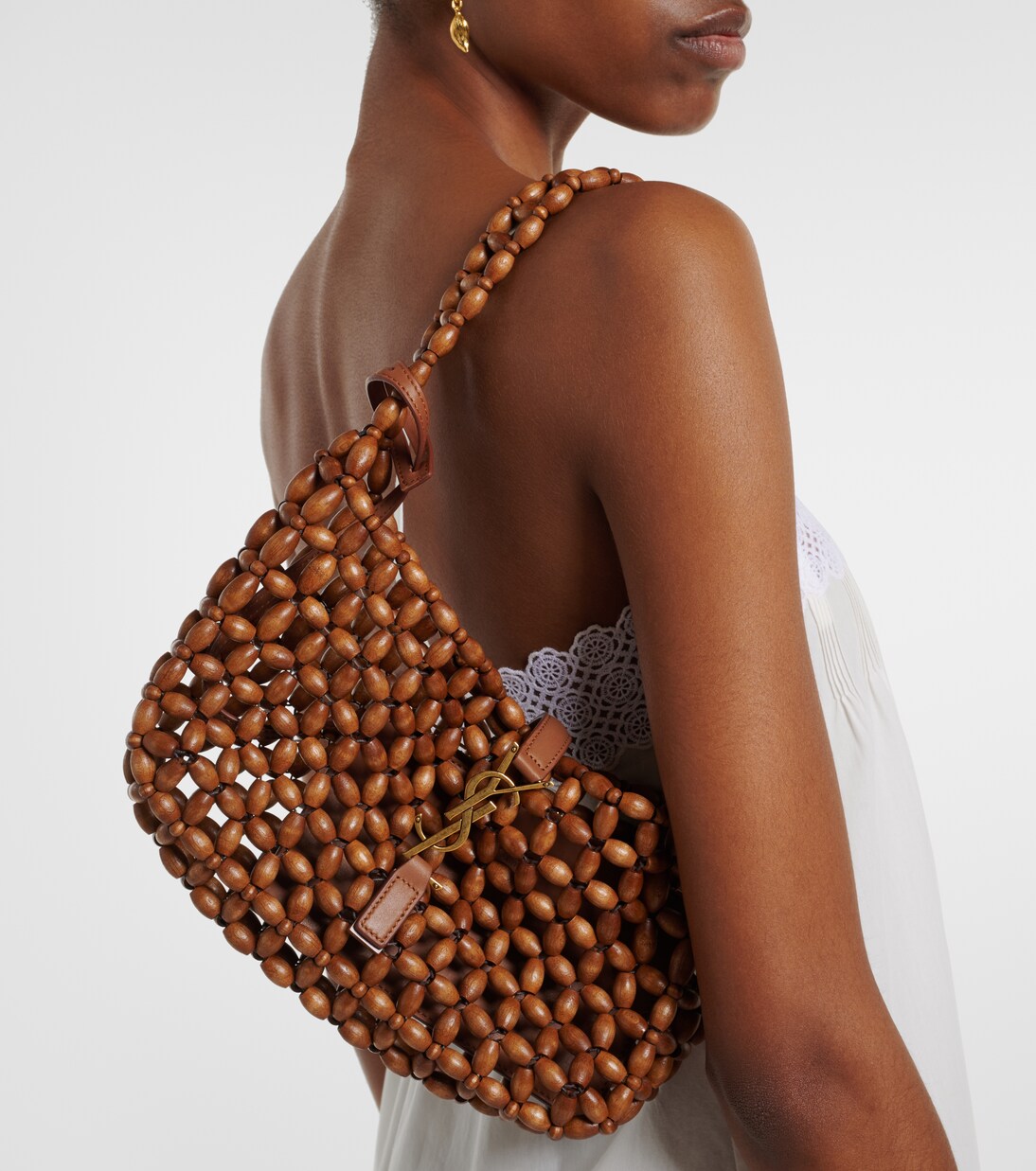 Le 5 à 7 Mini beaded shoulder bag | Saint Laurent