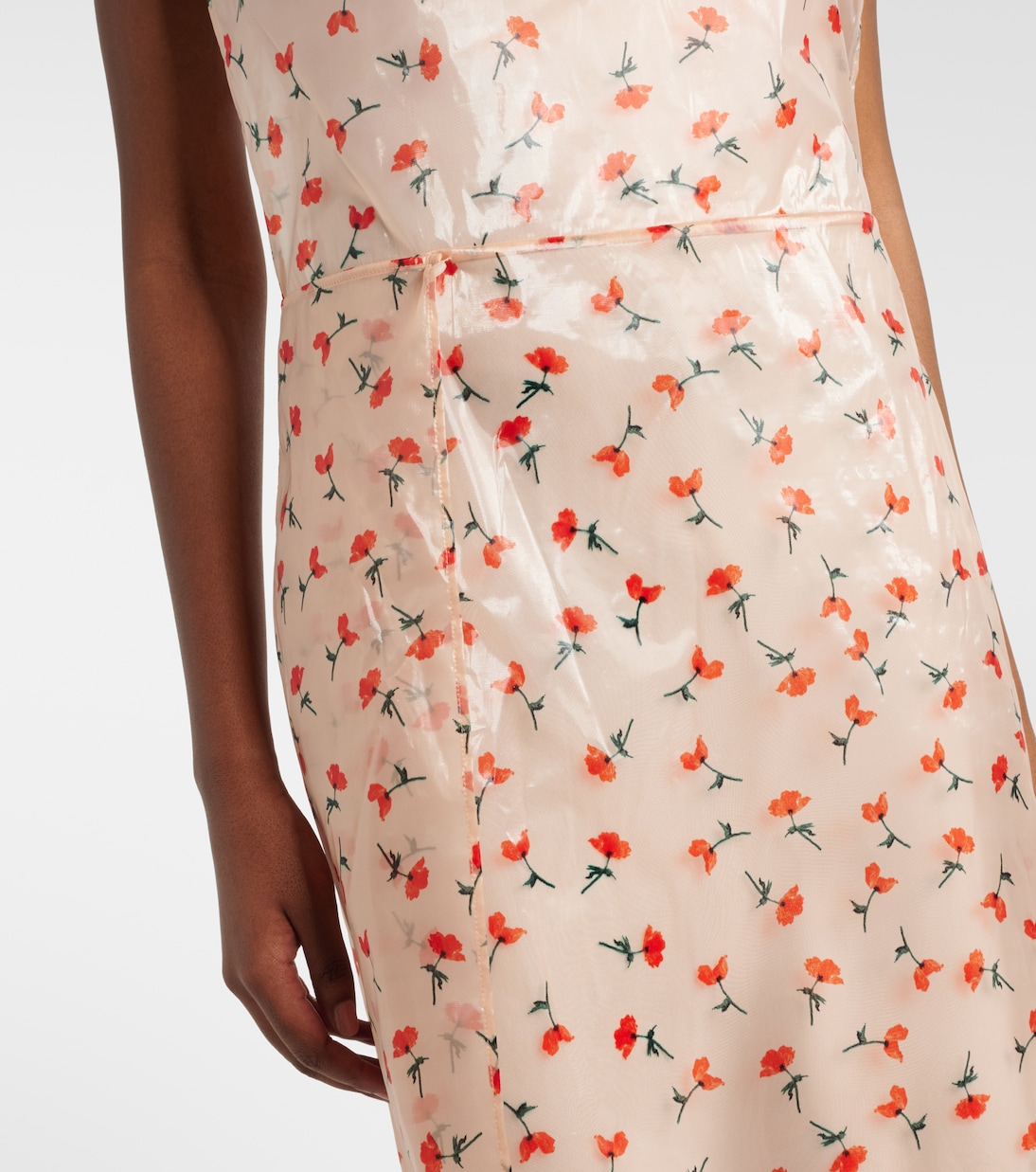 Floral midi dress | Jil Sander