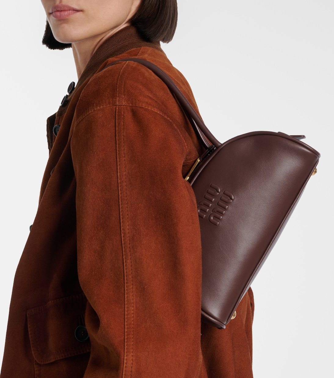 Beau Small leather shoulder bag | Miu Miu