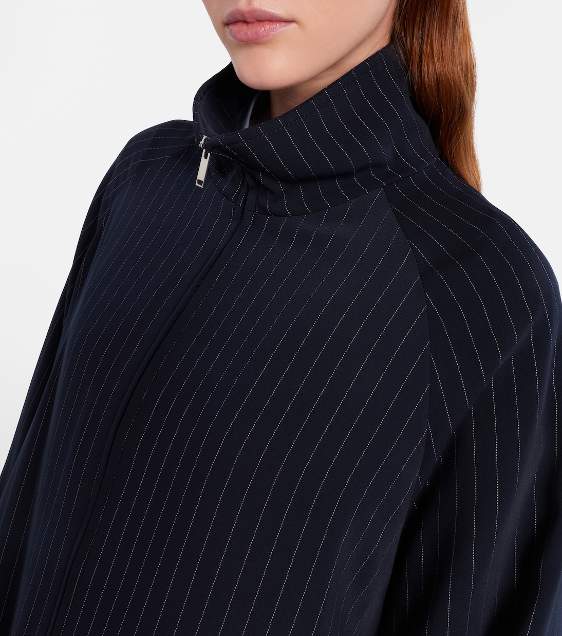 Baxter pinstripe oversized jacket | The Frankie Shop