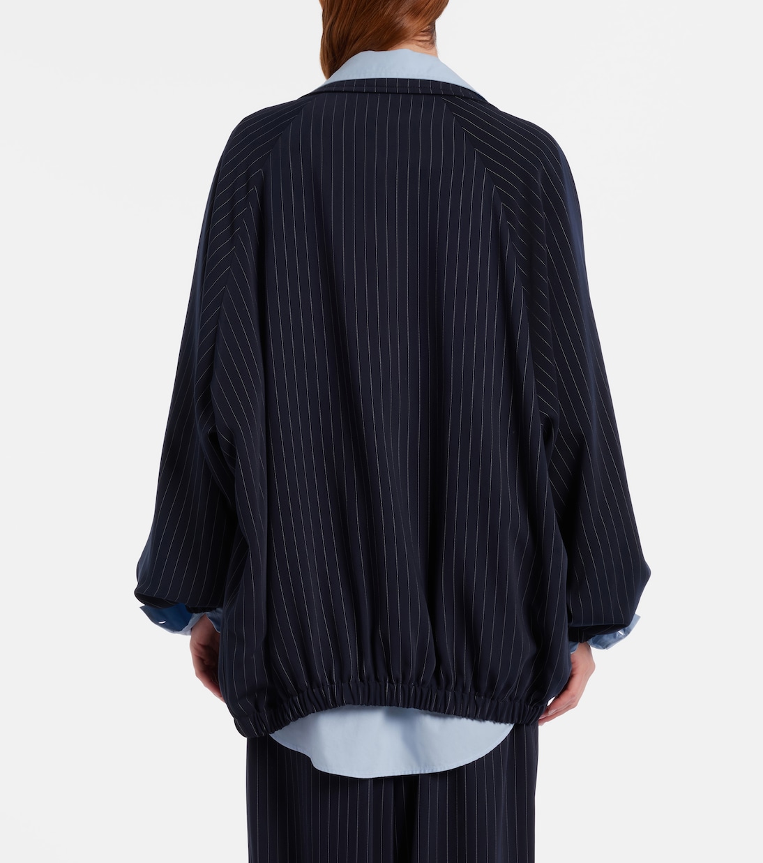 Baxter pinstripe oversized jacket | The Frankie Shop