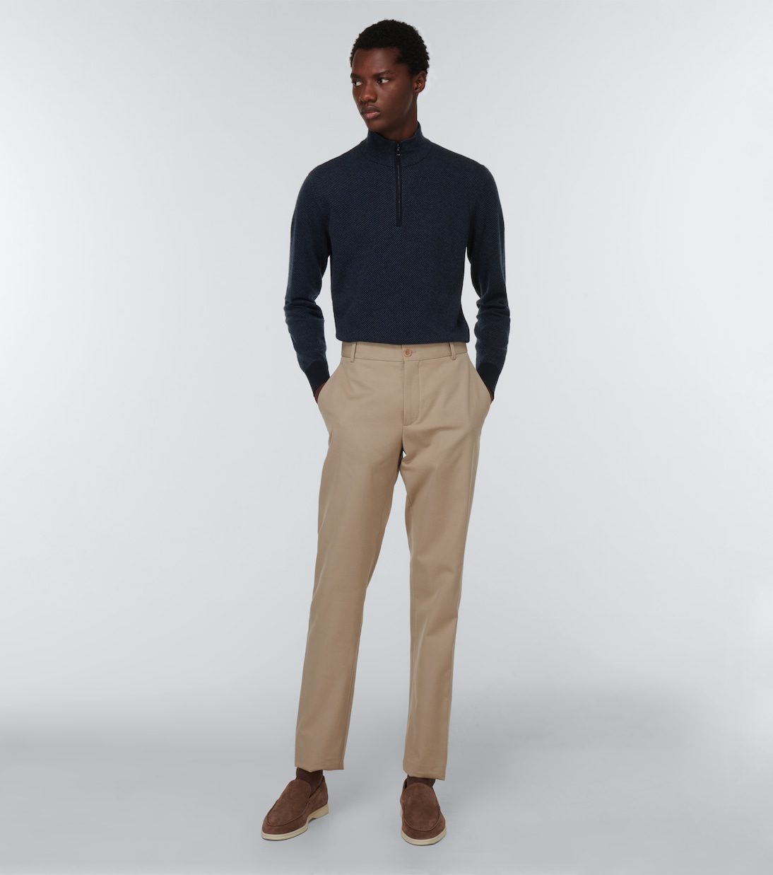 Pullover Mezzocollo Roadster aus Kaschmir | Loro Piana