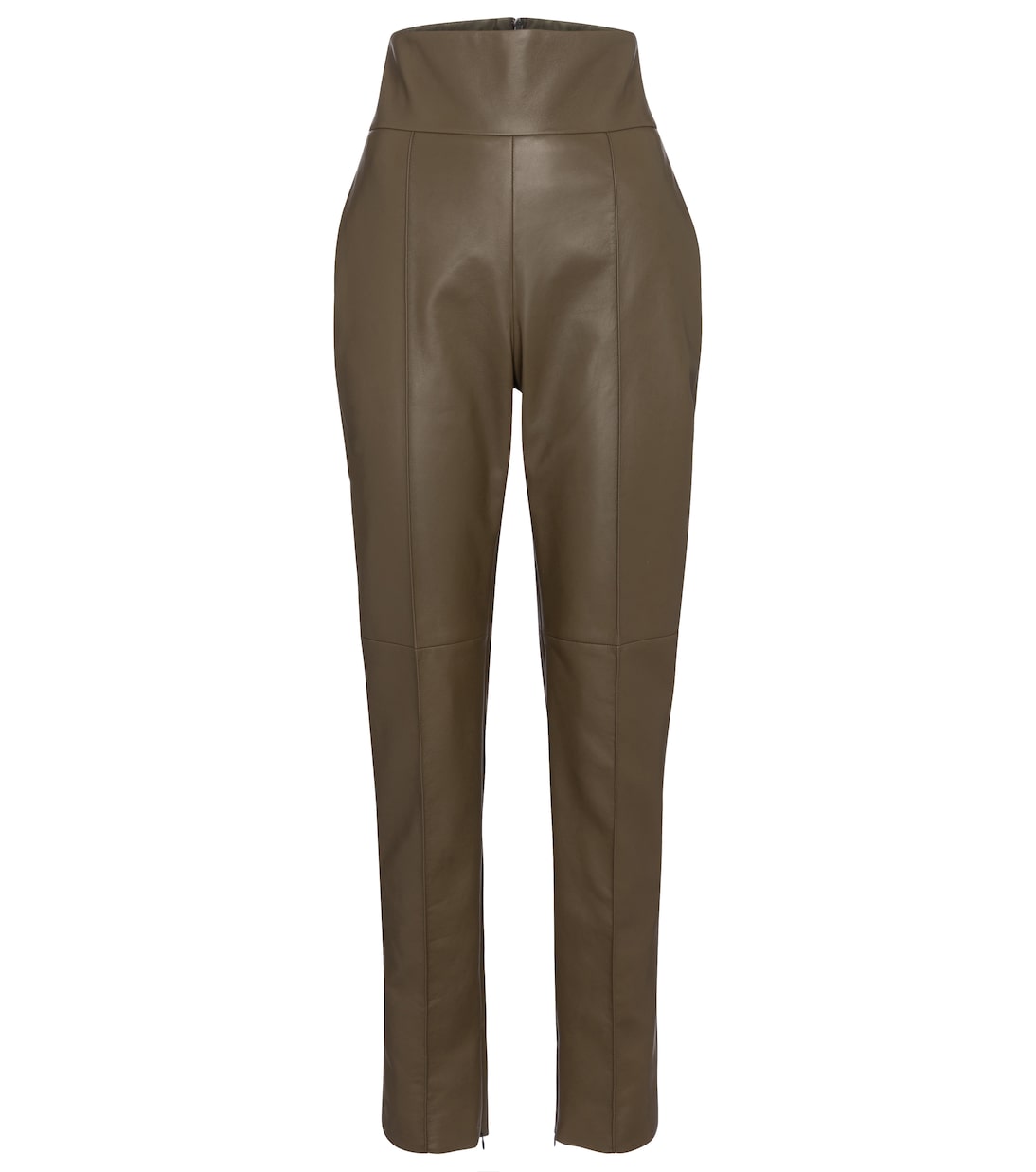 Pantaloni slim a vita alta in pelle | Alexandre Vauthier