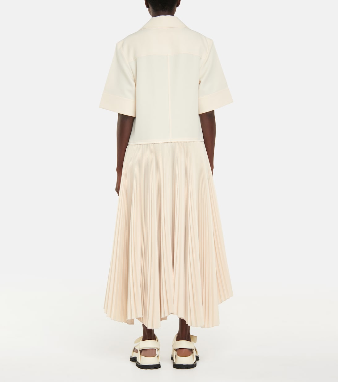 Robe midi plissée | Jil Sander