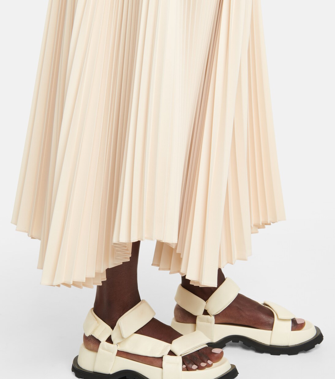 Robe midi plissée | Jil Sander