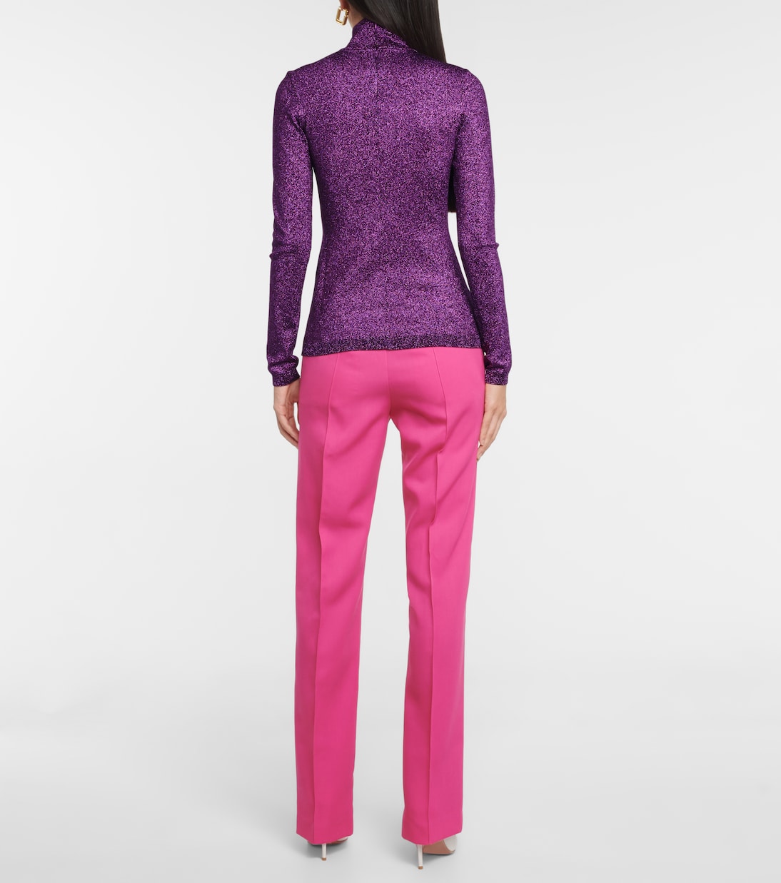 Jersey de cuello alto metalizado | Stella McCartney