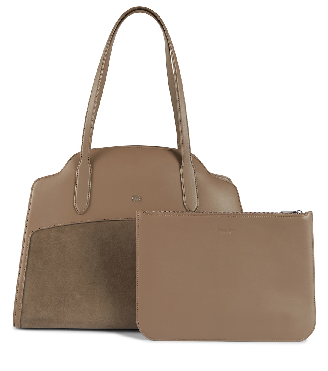 Sesia XL suede and leather tote | Loro Piana