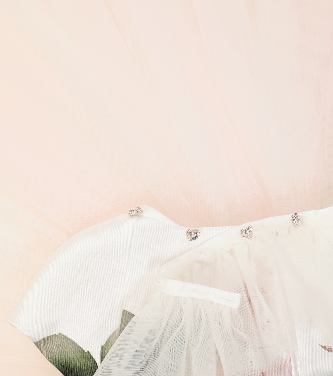 Bedrucktes Kleid mit Tüll | Monnalisa