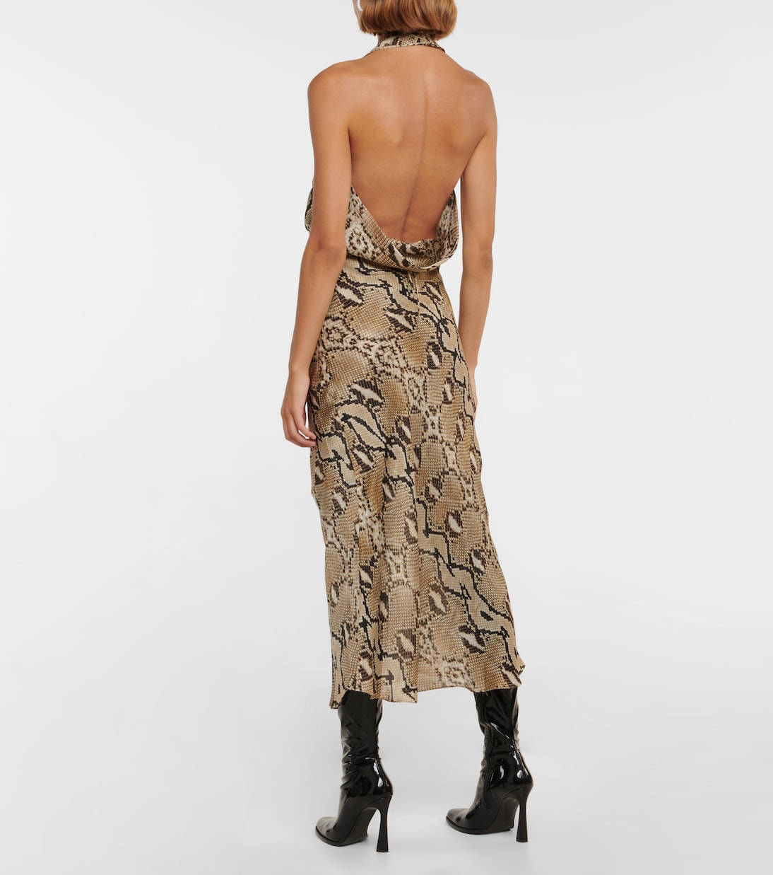 Abby snake-print silk midi dress | Petar Petrov