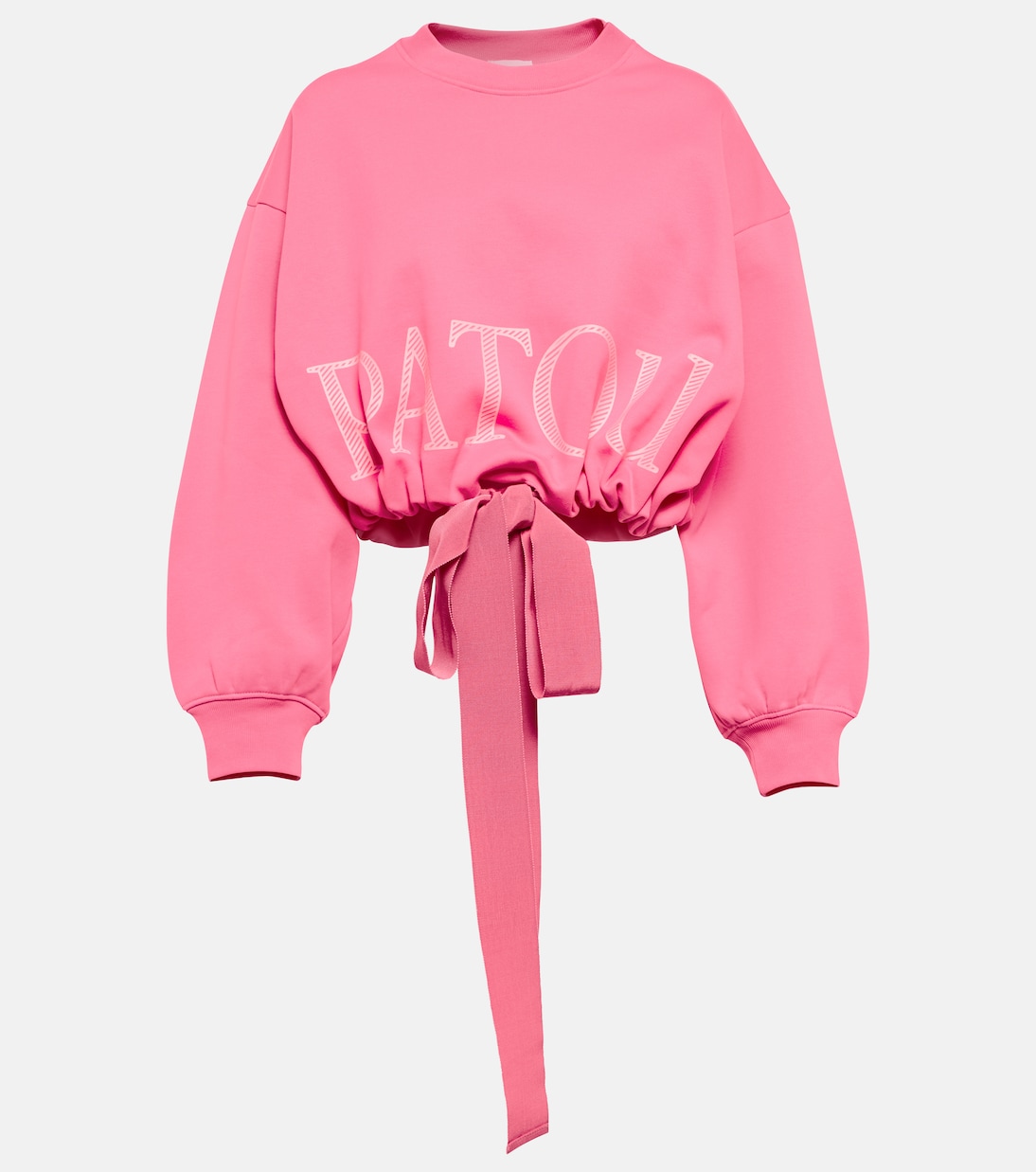 Cropped-Pullover aus Baumwoll-Jersey | Patou