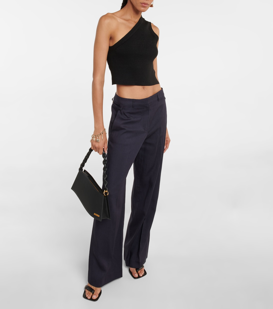 Top cropped La Maille Ascu in misto lino | Jacquemus