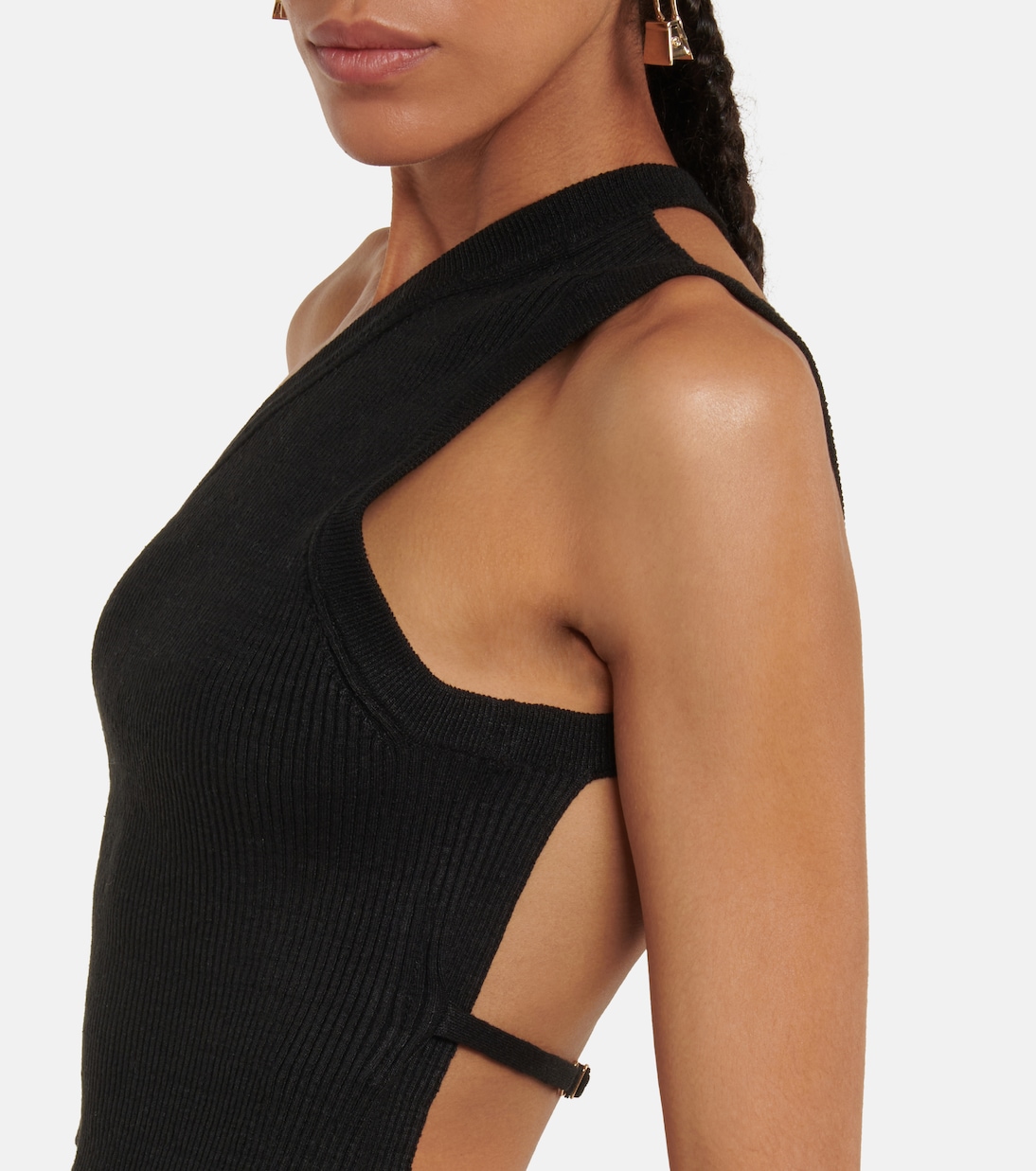 Top cropped La Maille Ascu in misto lino | Jacquemus
