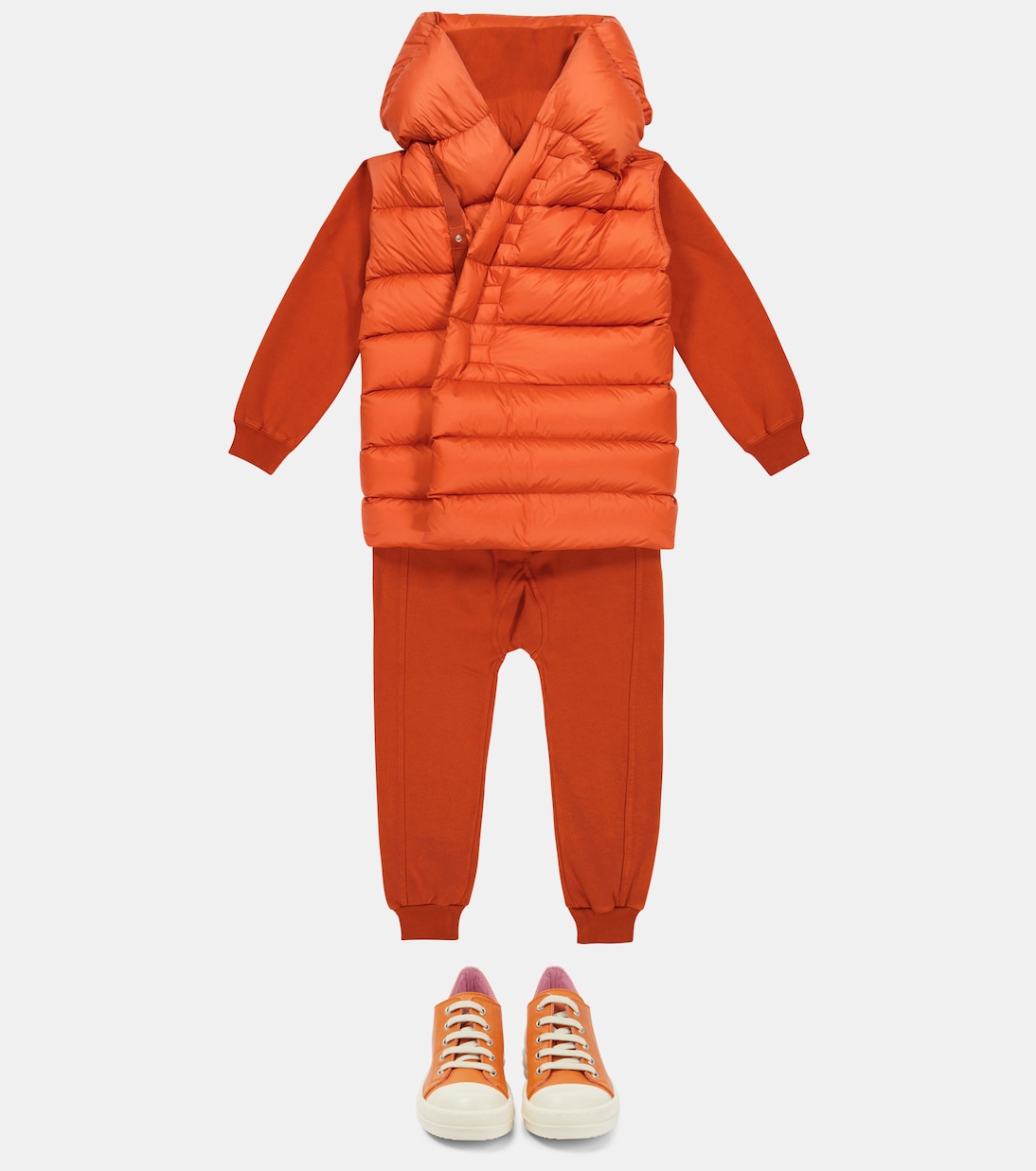 Quilted down vest | Rick Owens Kids