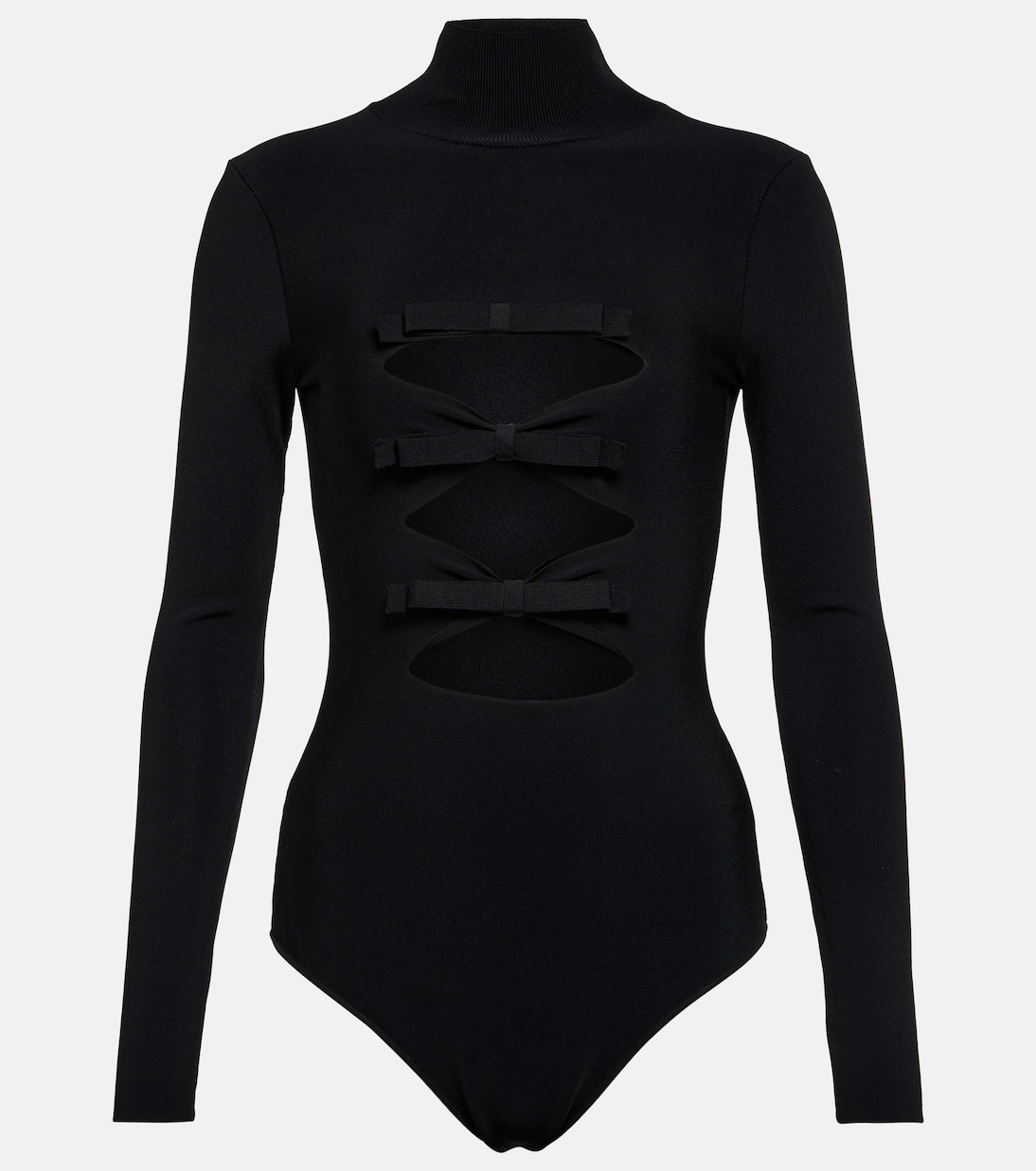 Cutout mockneck bodysuit | Valentino