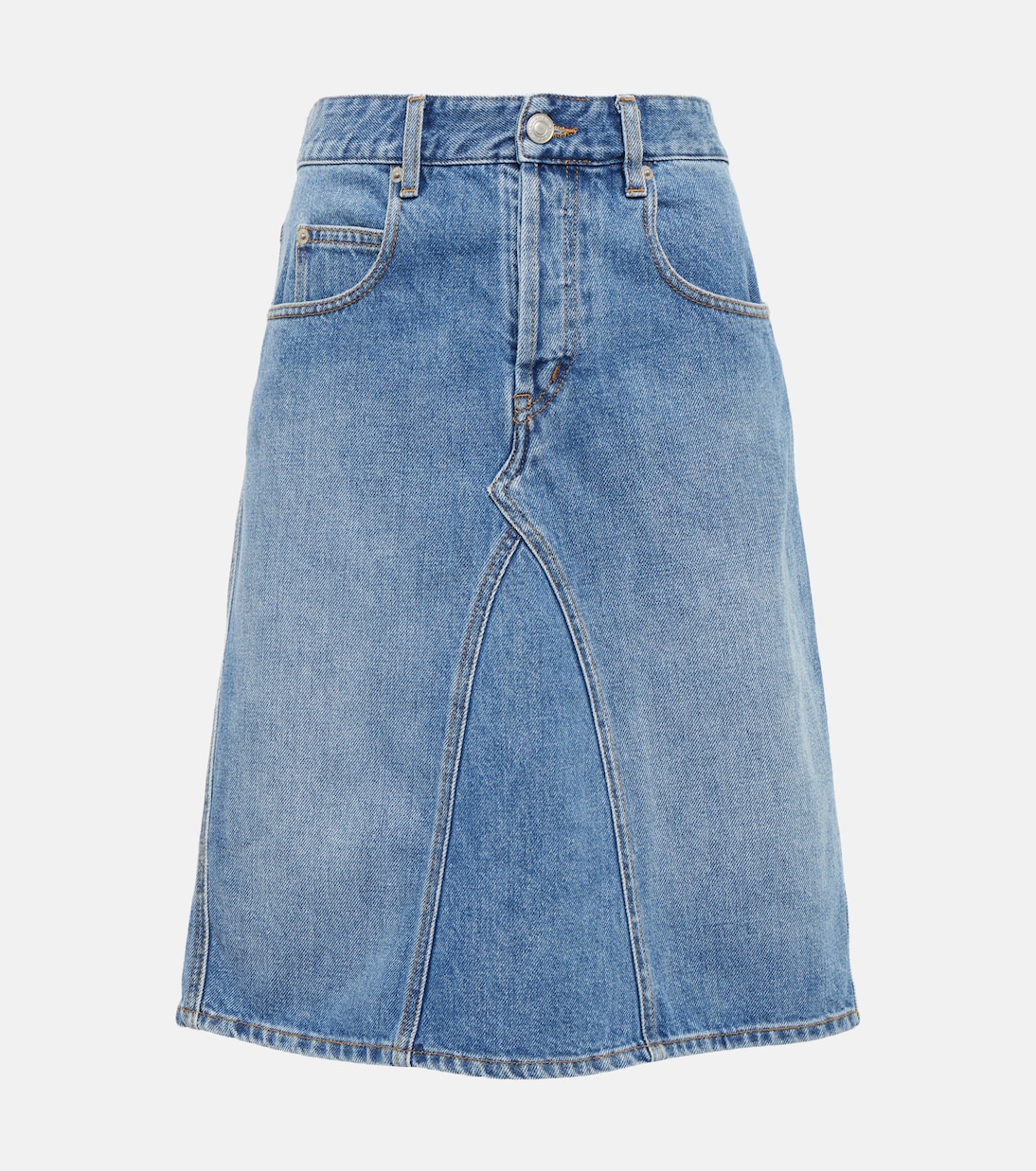 Jupe midi Fiali en jean | Marant Etoile