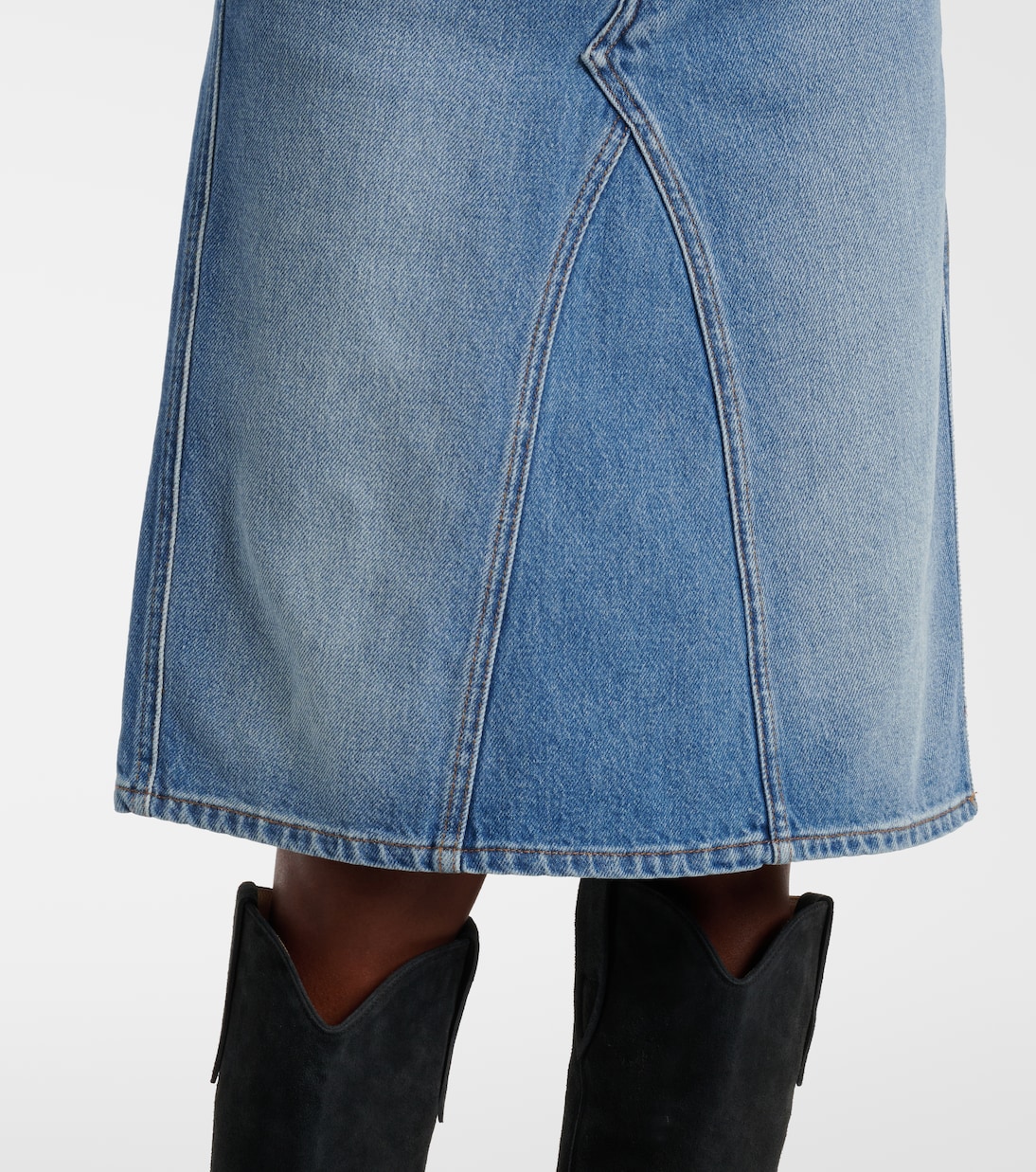 Jupe midi Fiali en jean | Marant Etoile