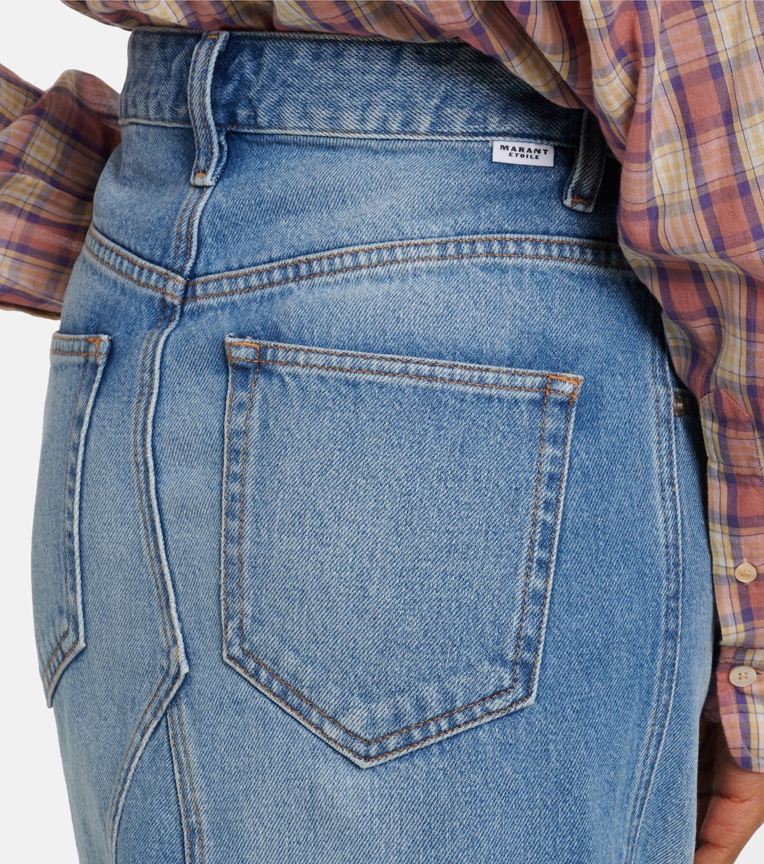 Jupe midi Fiali en jean | Marant Etoile