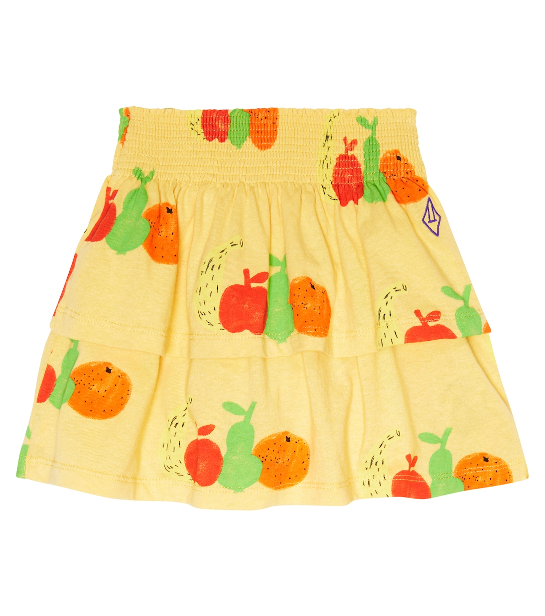 Kiwi printed cotton jersey skirt | The Animals Observatory