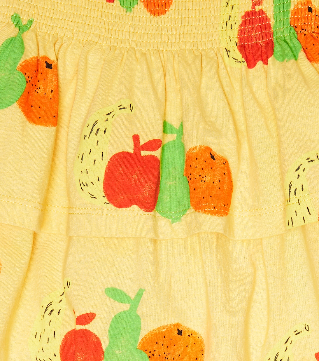 Kiwi printed cotton jersey skirt | The Animals Observatory