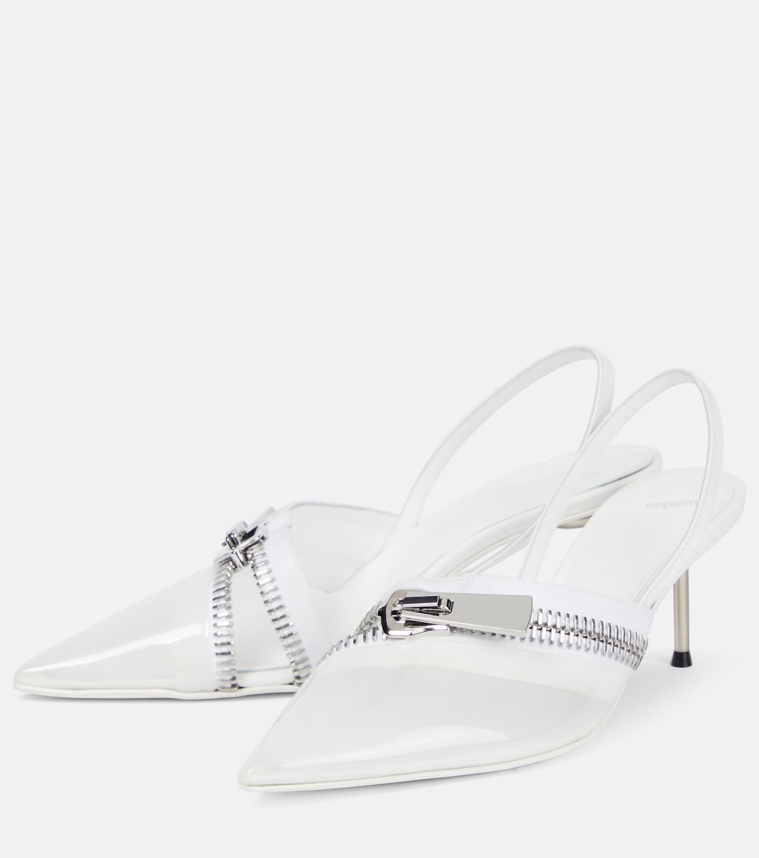 Slingback-Pumps Clear Zip | Coperni