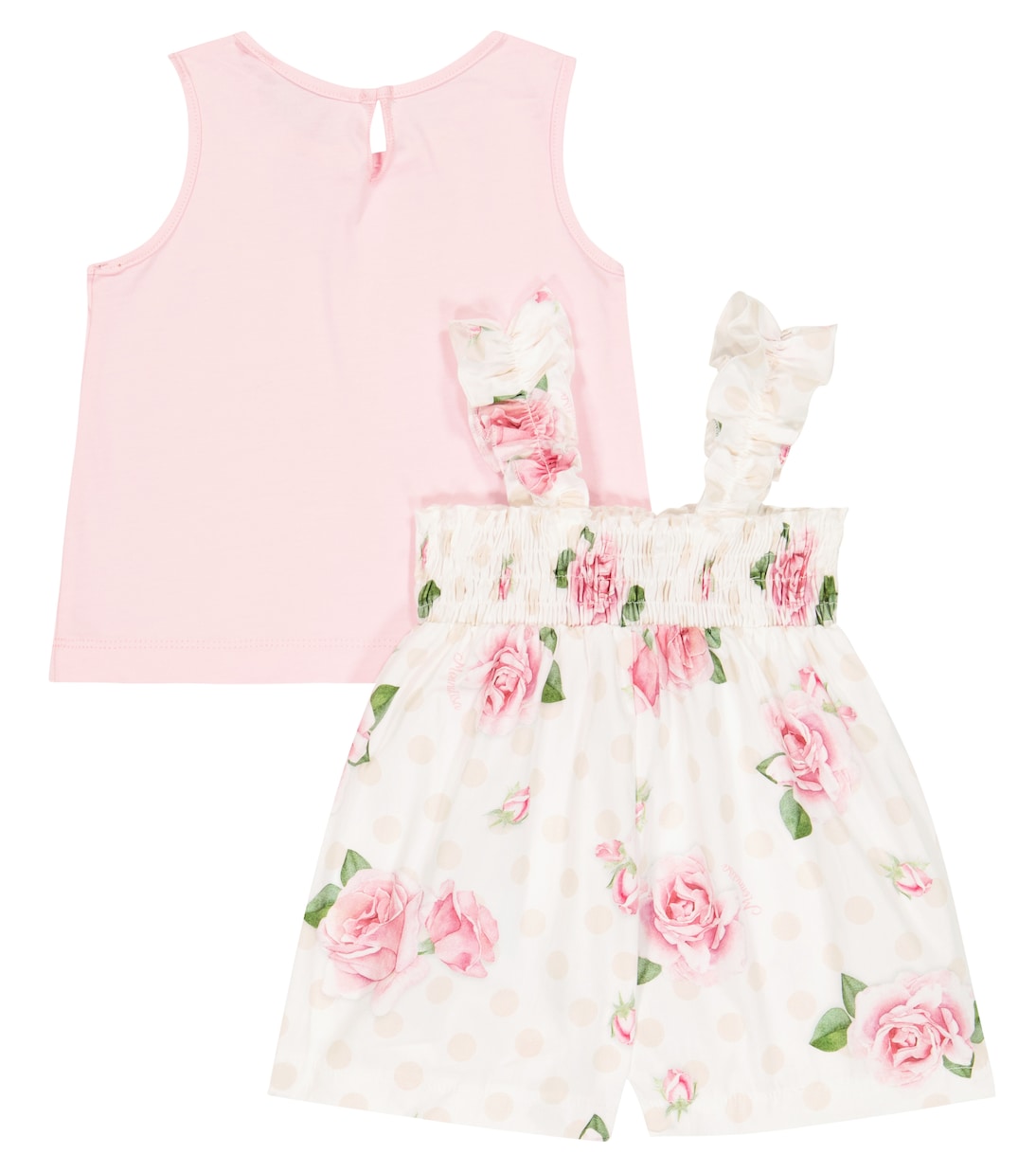Bebé - set de mono y top floral | Monnalisa
