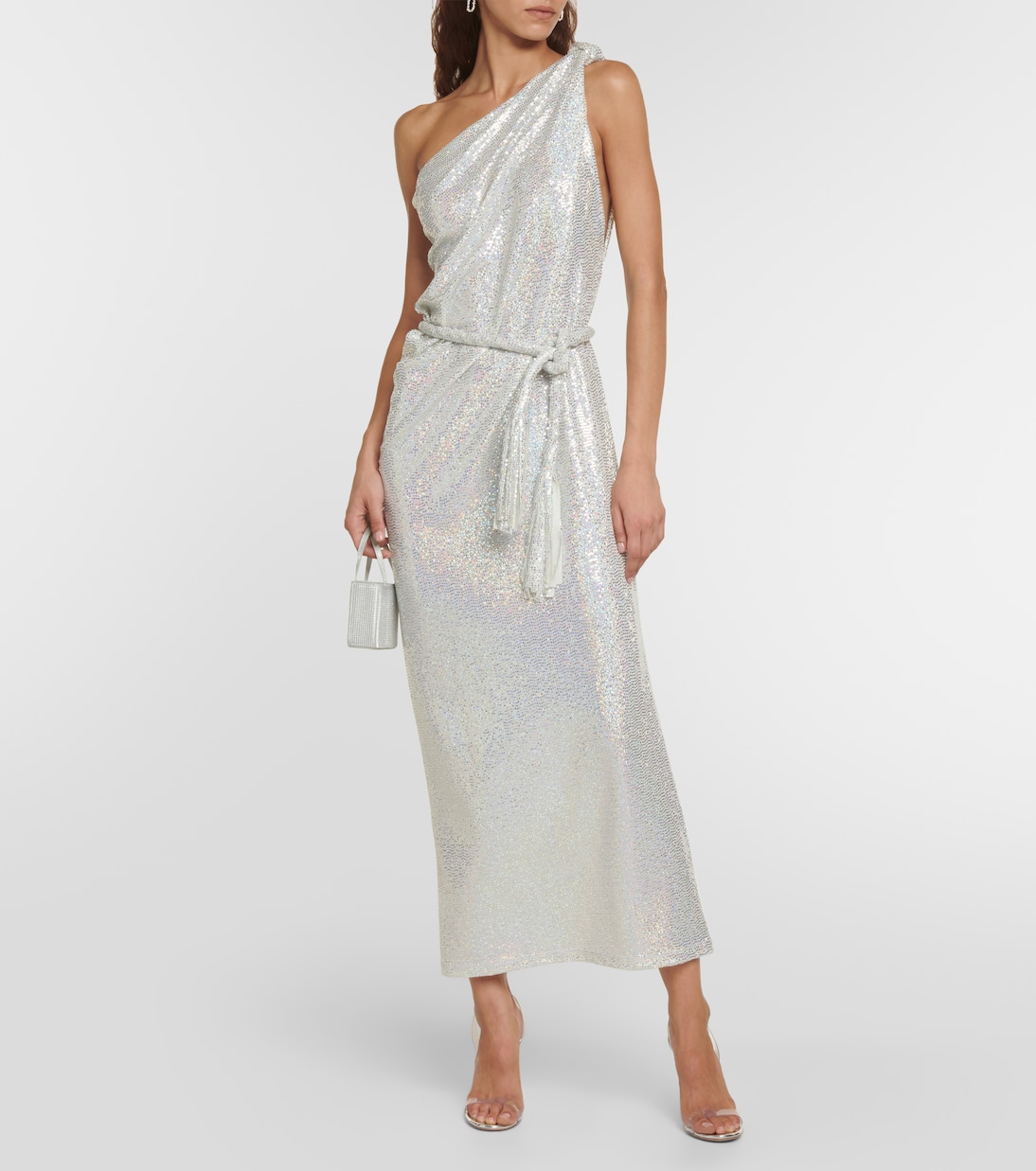 Sequined one-shoulder midi dress | Dodo Bar Or