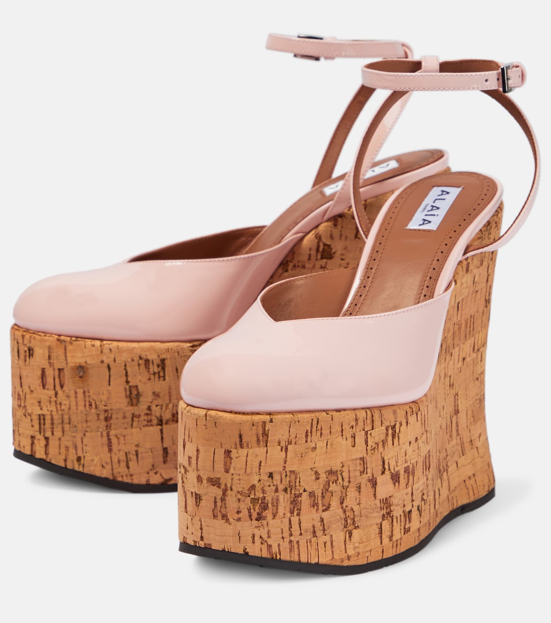 Riviera patent leather wedges | Alaïa