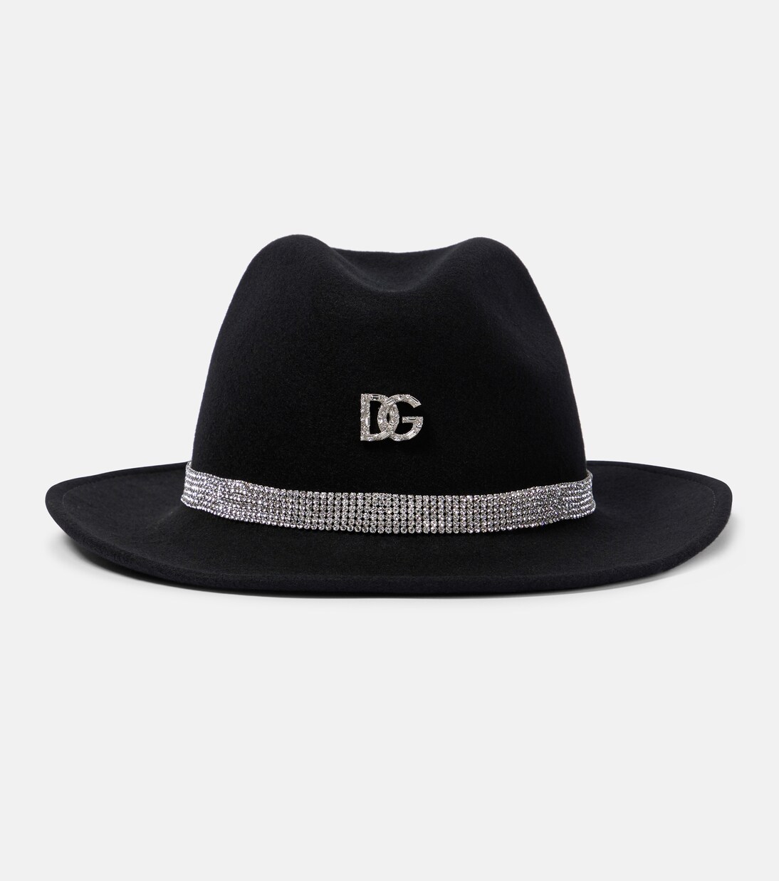 DG embellished virgin wool felt hat | Dolce&Gabbana