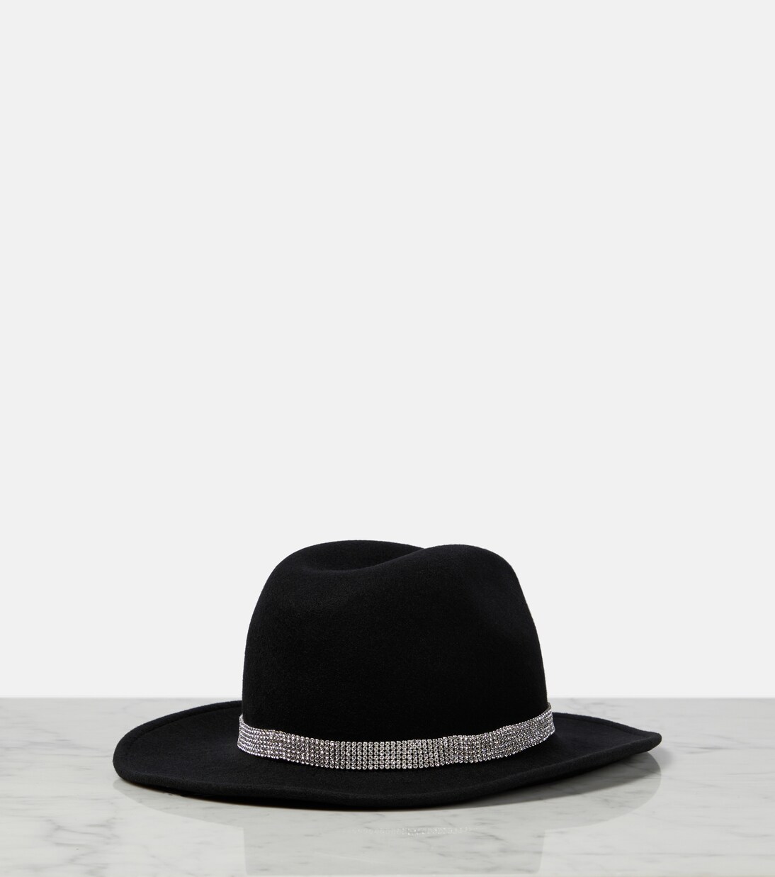 DG embellished virgin wool felt hat | Dolce&Gabbana