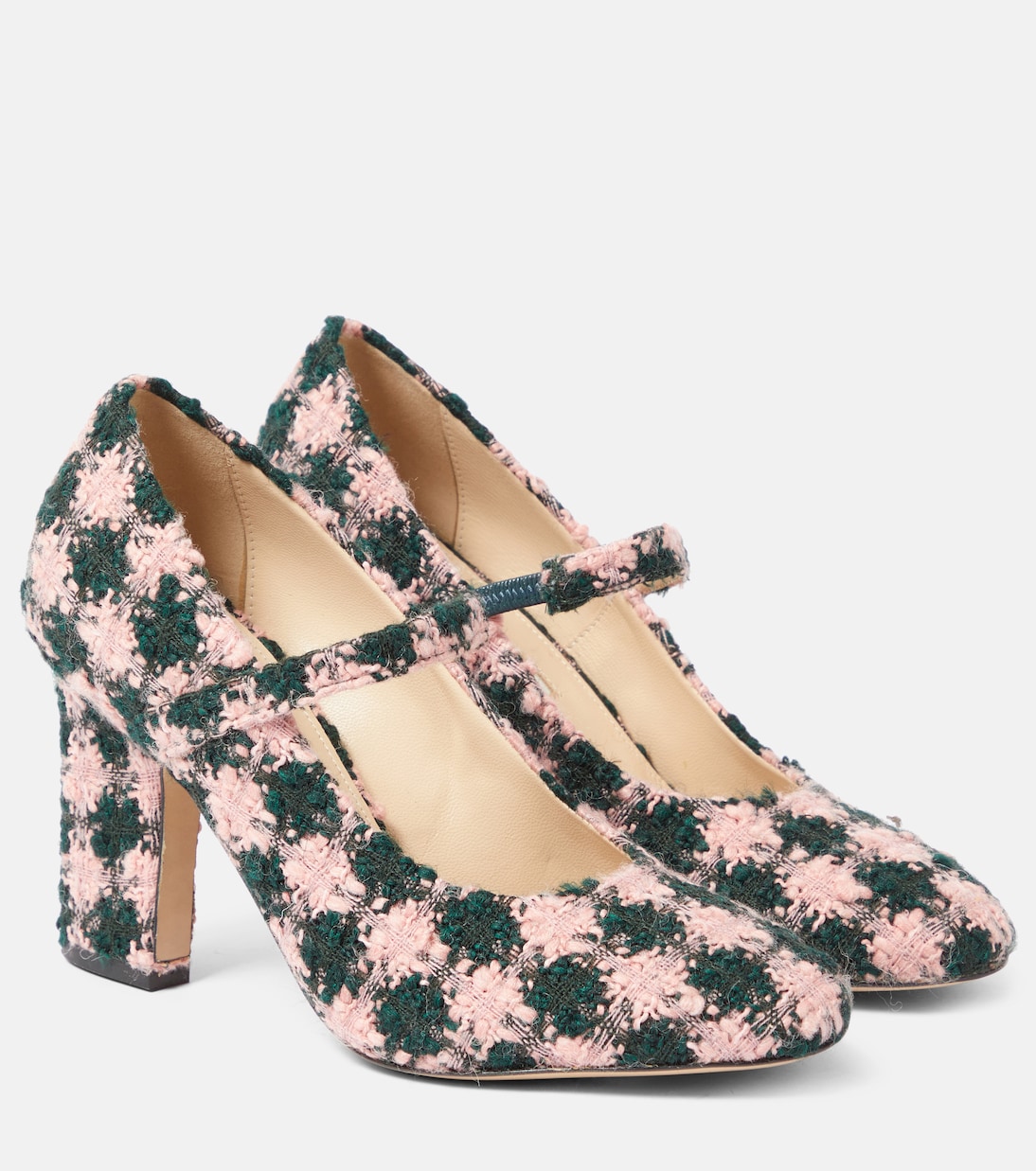 Mary-Jane-Pumps Orelia aus Tweed | Emilia Wickstead