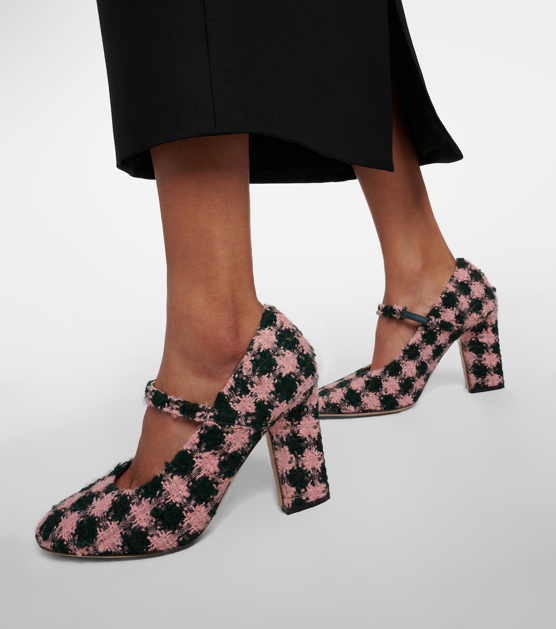 Mary-Jane-Pumps Orelia aus Tweed | Emilia Wickstead