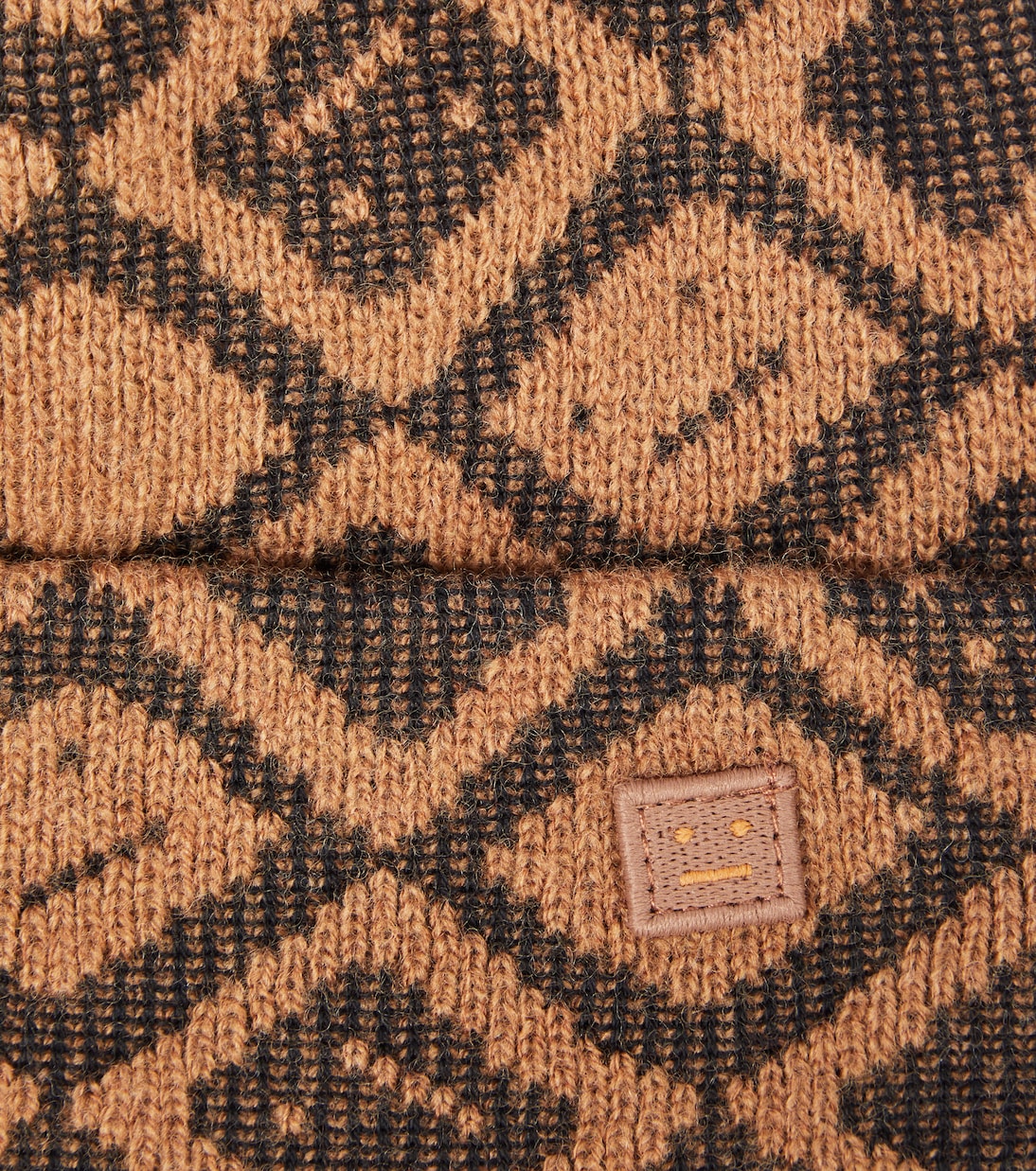 Face Tiles cotton and wool beanie | Acne Studios Kids