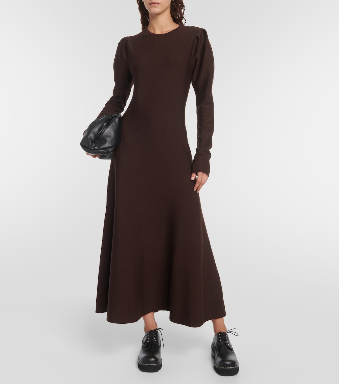Vestido midi Hannah de lana virgen | Gabriela Hearst