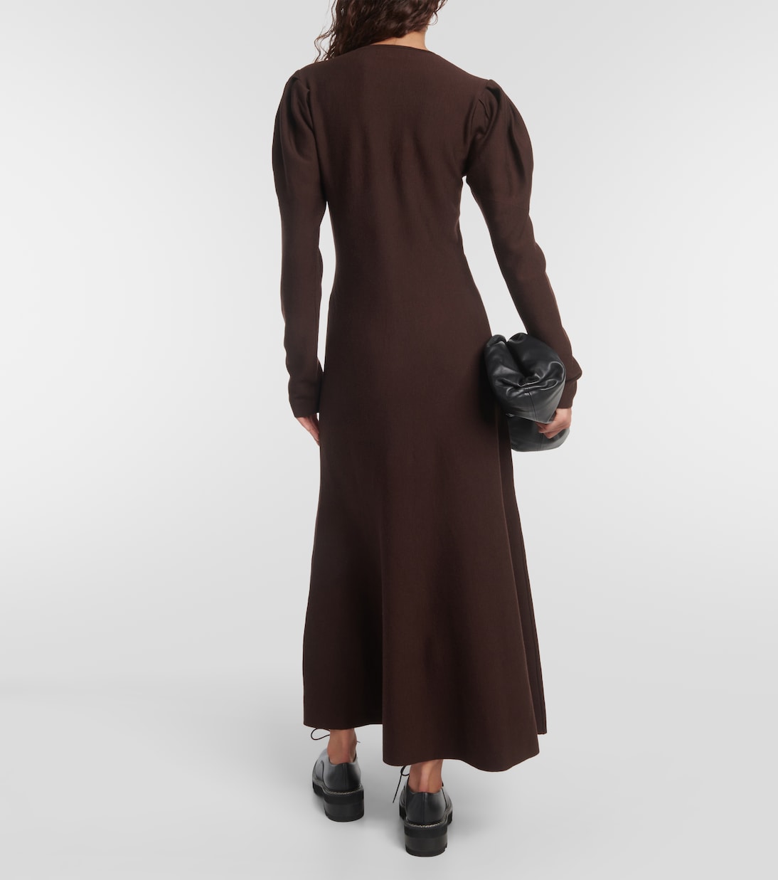 Vestido midi Hannah de lana virgen | Gabriela Hearst