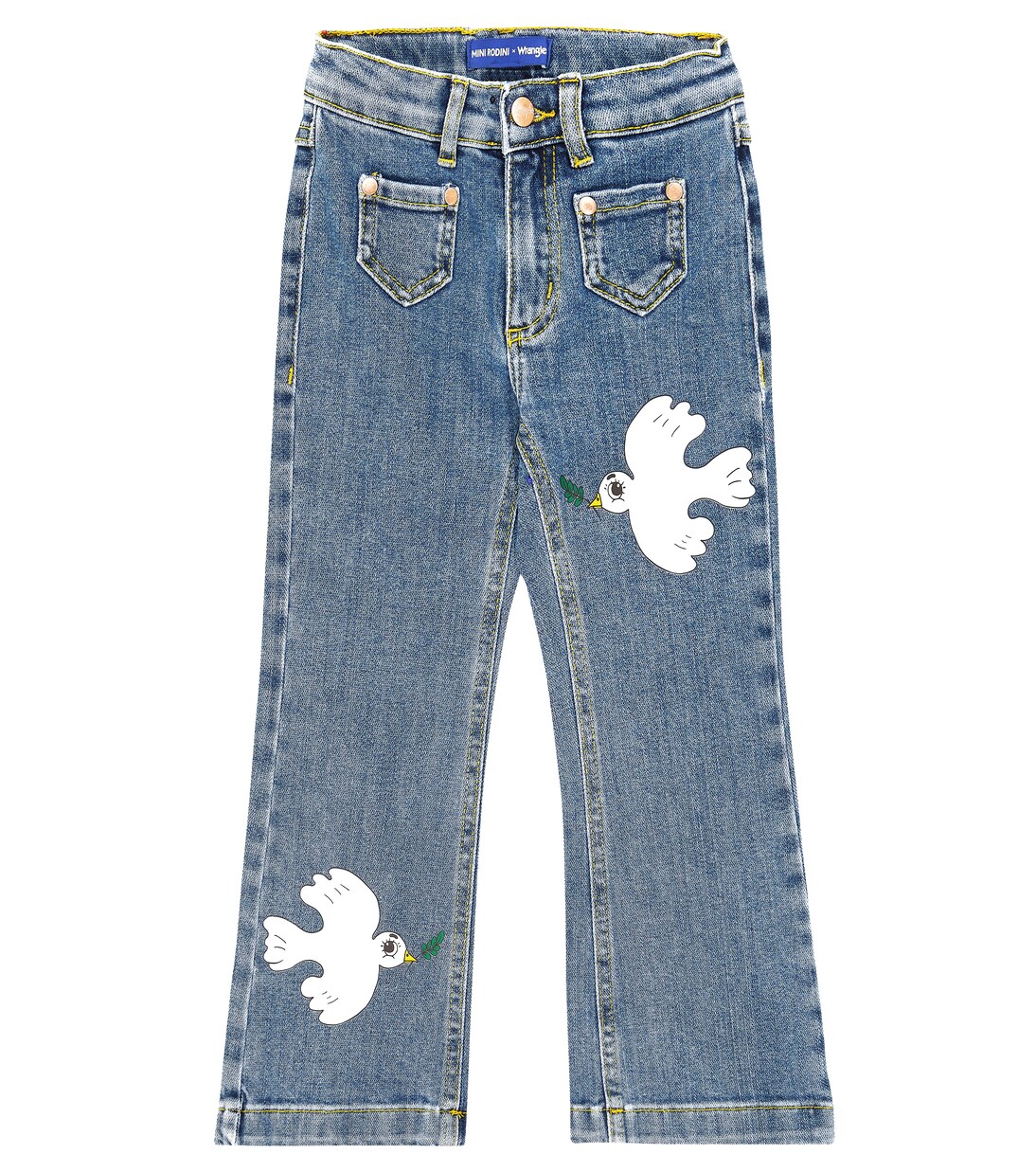 x Wrangler jeans flared Peace Dove | Mini Rodini