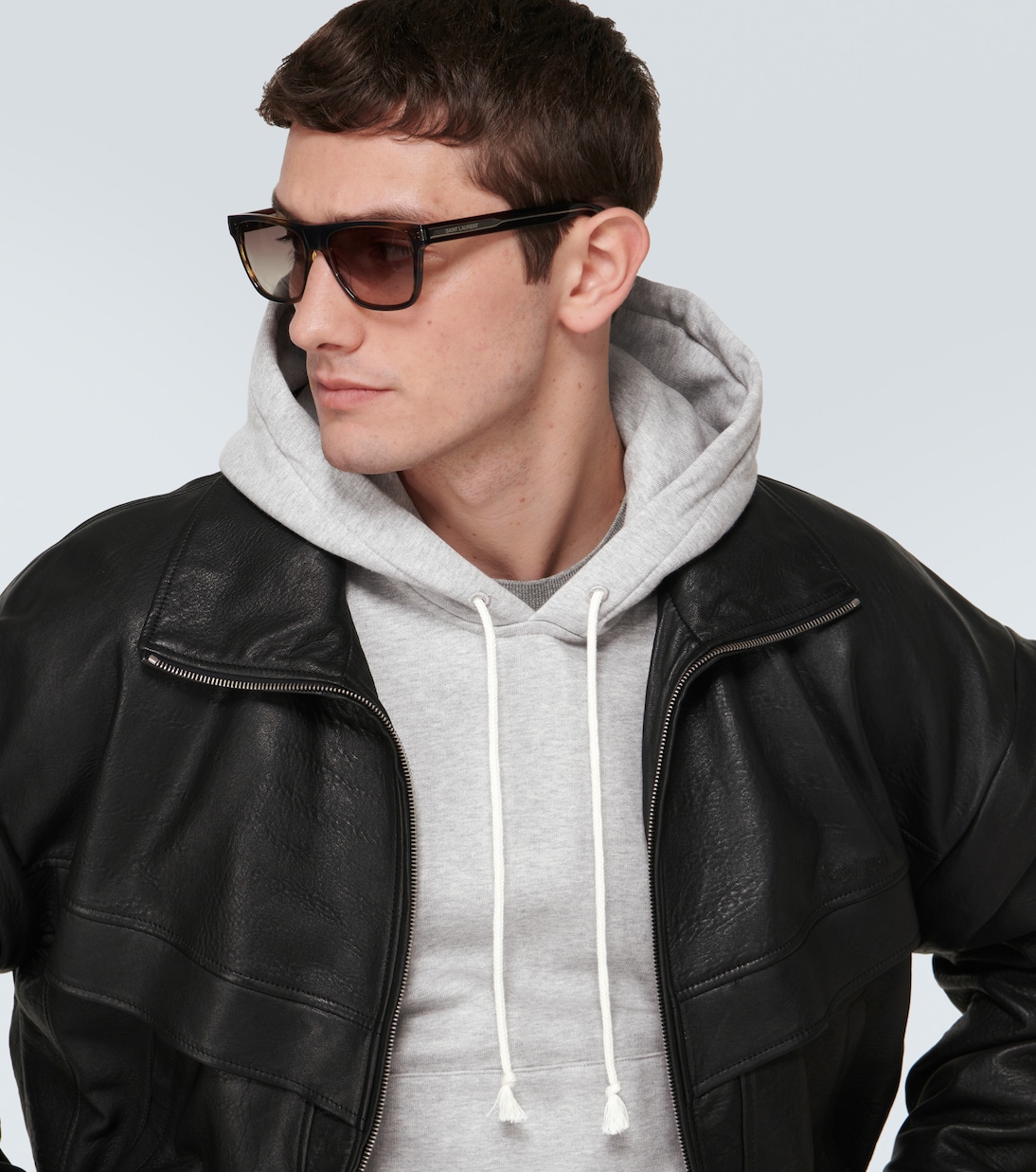 Sweat-shirt à capuche Cassandre en coton | Saint Laurent