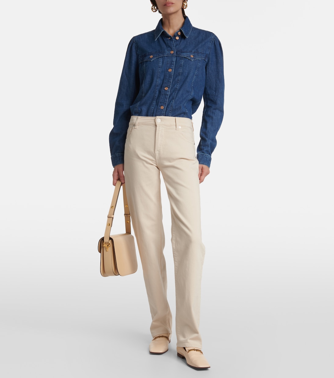 Ellie mid-rise straight jeans | 7 For All Mankind