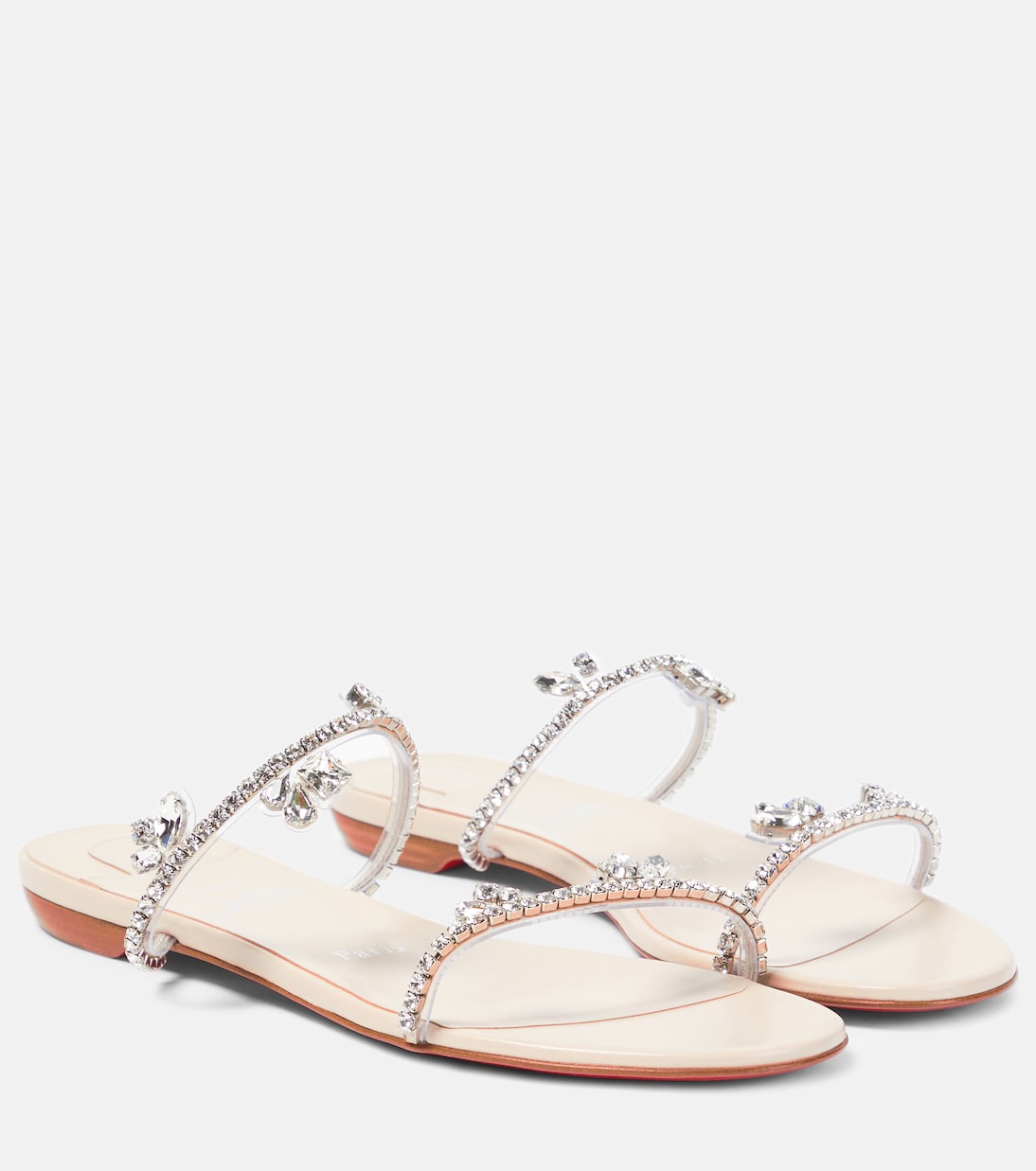 Sandalen Just Queenie aus Leder mit Kristallen | Christian Louboutin