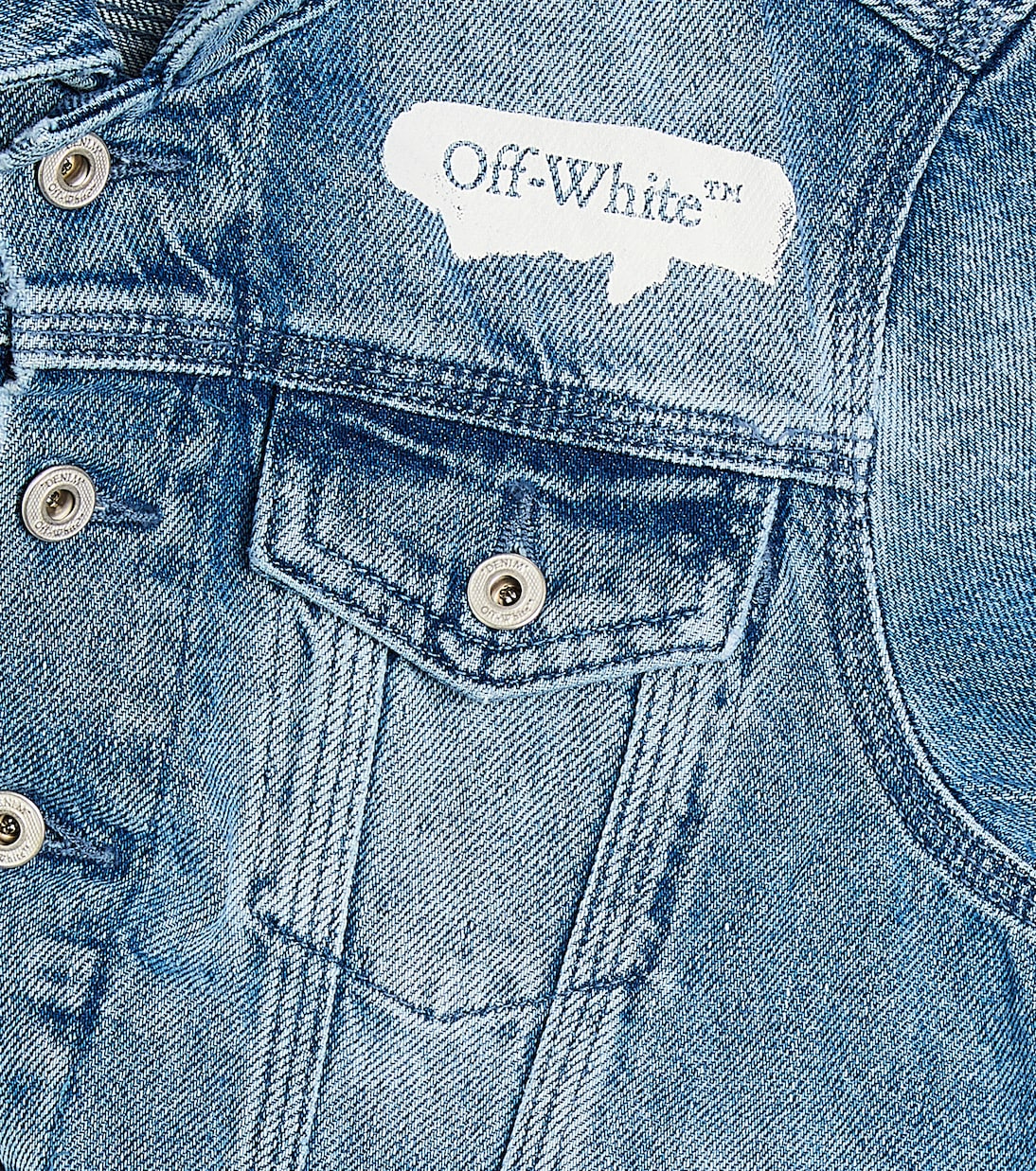 Chaqueta Paint Graphic en denim | Off-White Kids