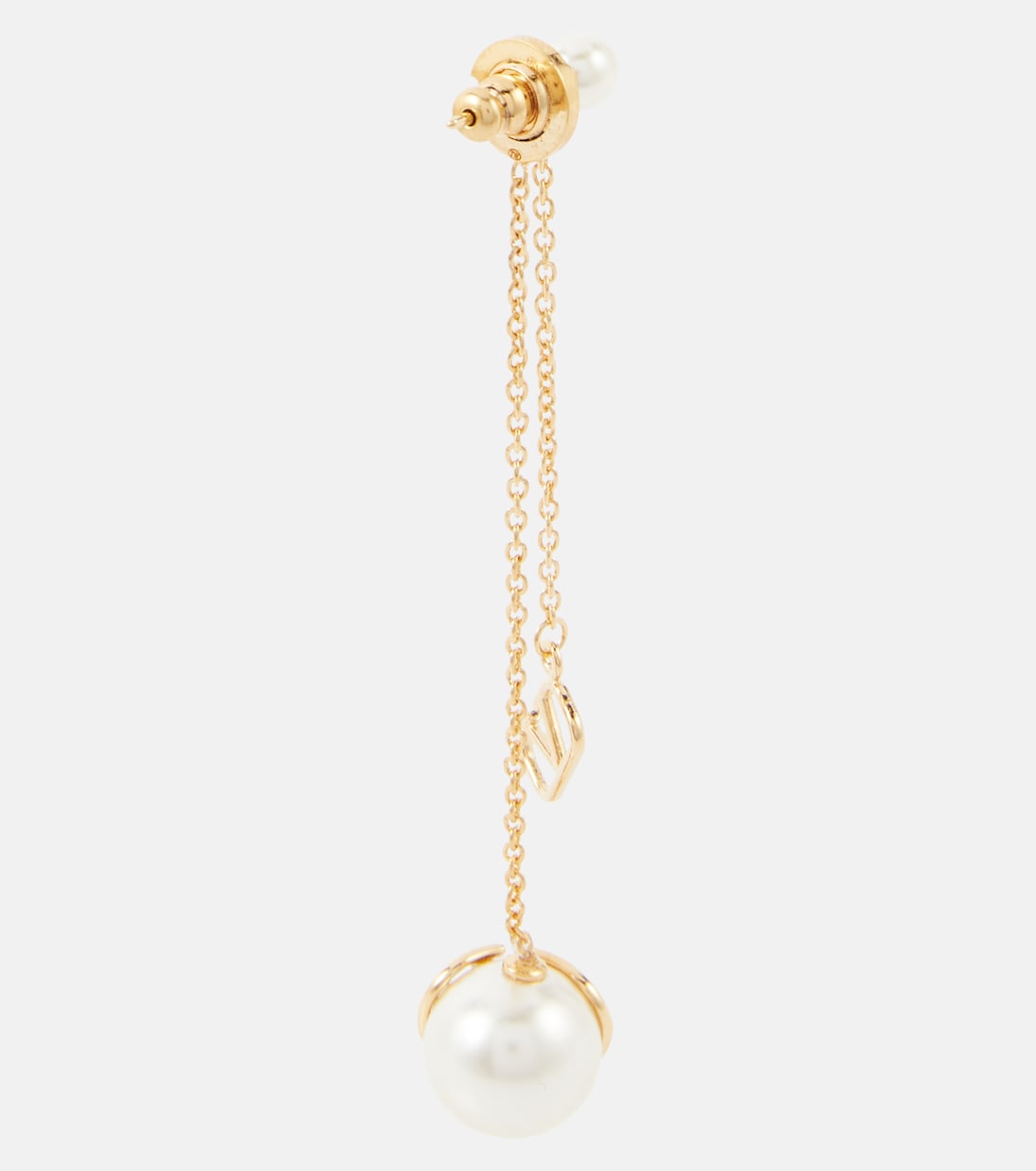 Orecchini con Perle Finto Valentino VLogo, Stile Giovanile
