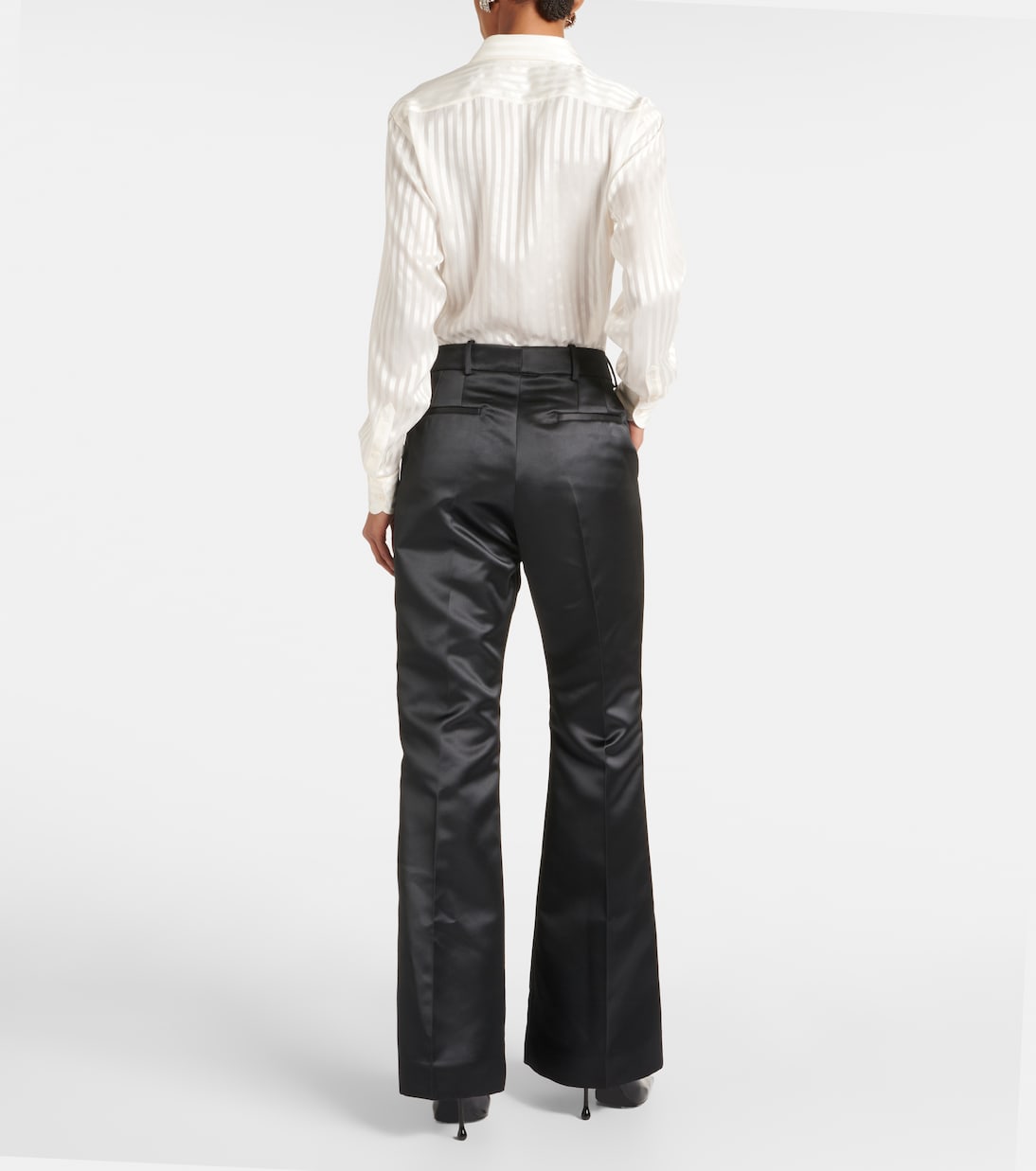 Pantalones flared de satén | Nina Ricci
