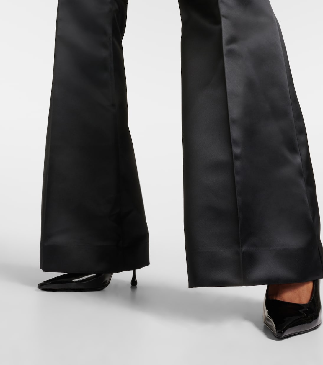 Pantalones flared de satén | Nina Ricci