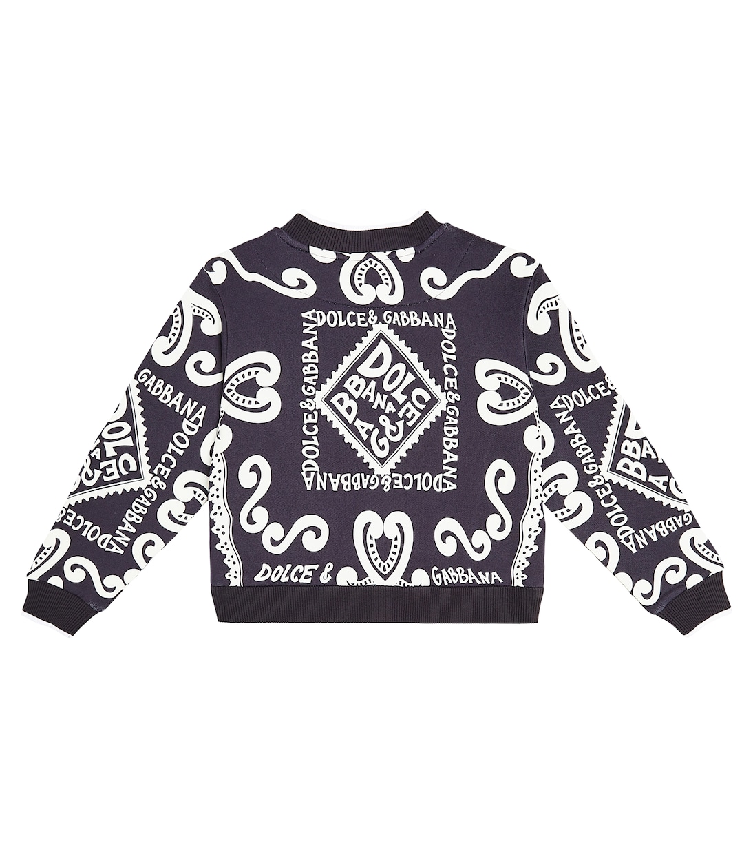 Bedrucktes Sweatshirt aus Baumwoll-Jersey | Dolce&Gabbana Kids
