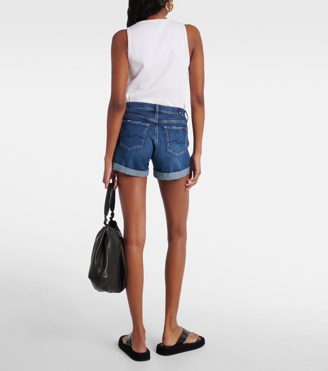 Mid-Rise Jeansshorts | 7 For All Mankind