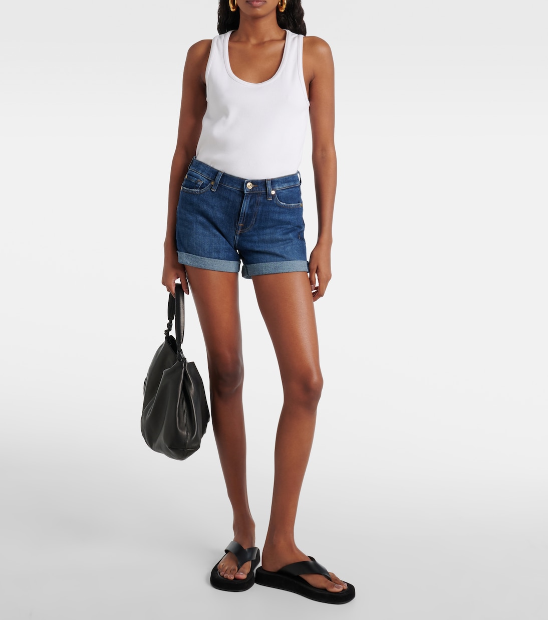 Mid-Rise Jeansshorts | 7 For All Mankind